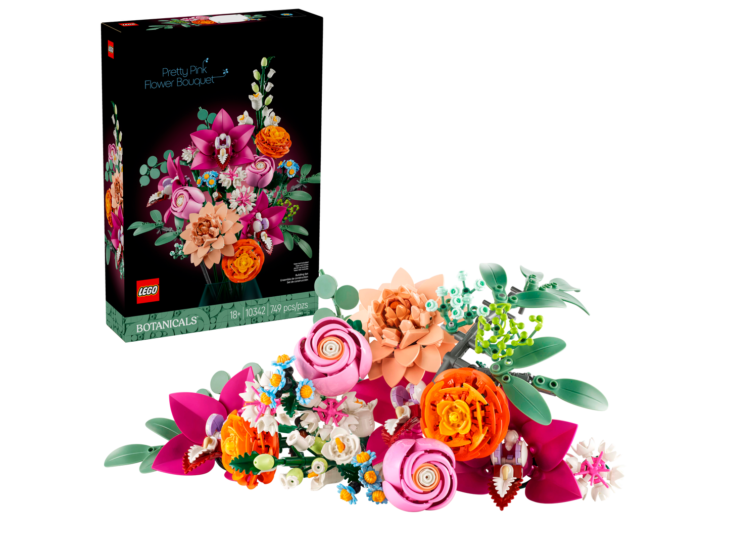 LEGO 10342 Bouquet di fiori rosa