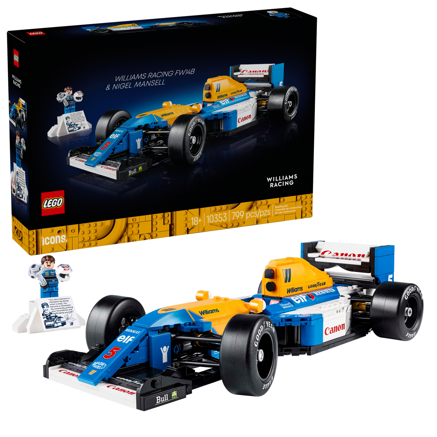 LEGO 10353 Williams Racing FW14B e Nigel Mansell