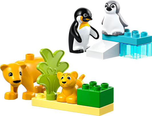LEGO 10442 Famiglie di animali: pinguini e leoni
