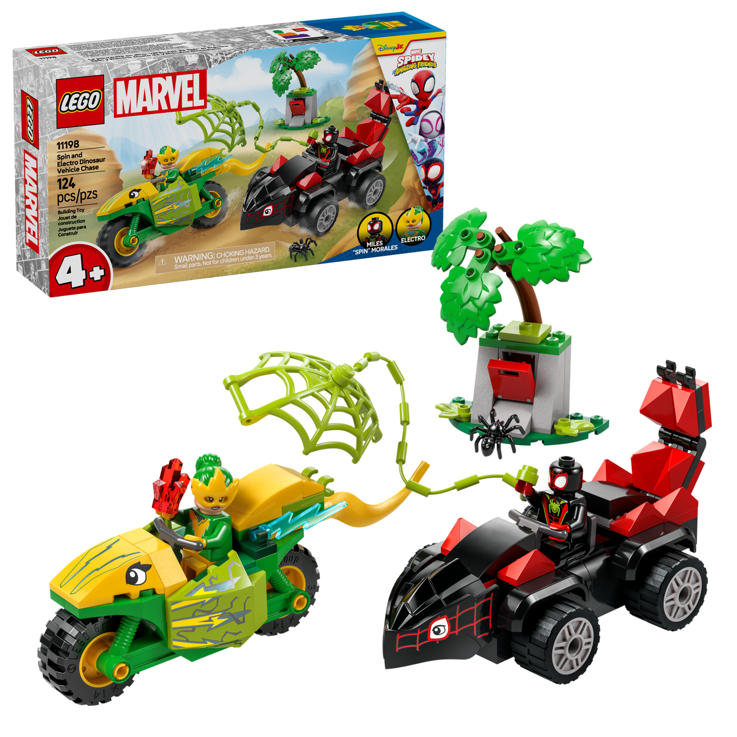 LEGO 11198 Inseguimento sui dino-veicoli di Spin ed Electro