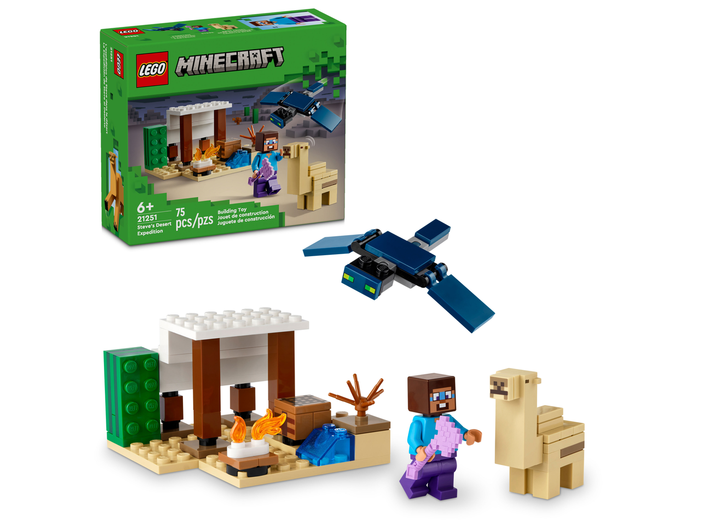 LEGO 21251 Spedizione di Steve nel deserto