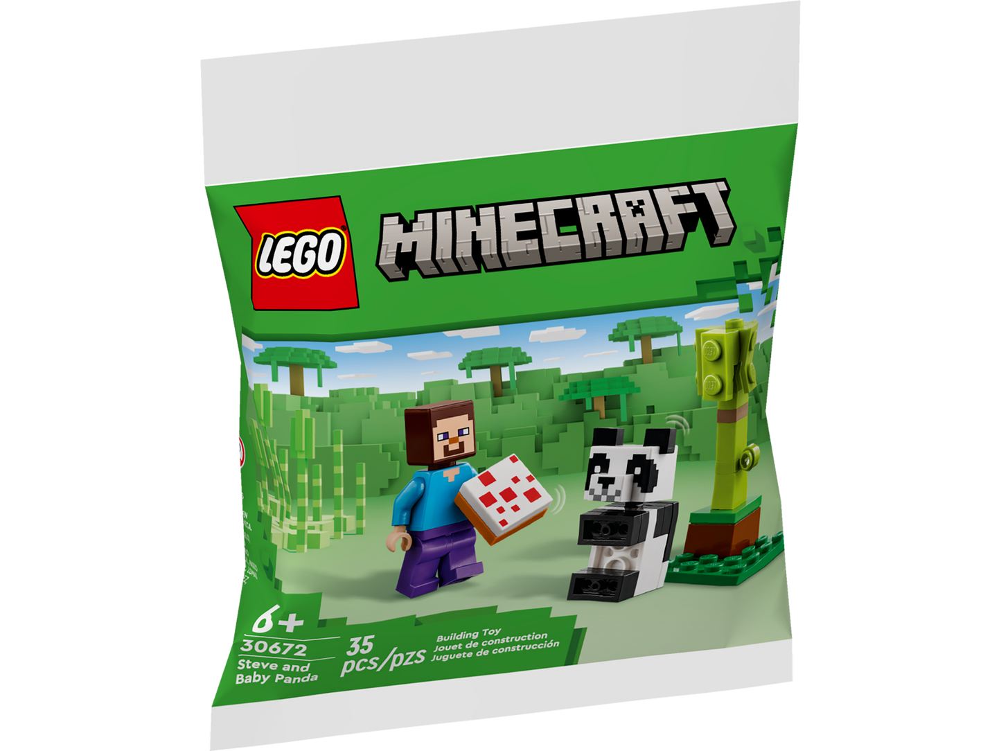 LEGO 30672 Steve e Baby Panda