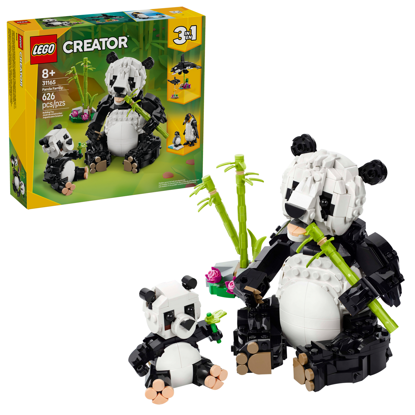 LEGO 31165 Animali selvatici: famiglia di panda