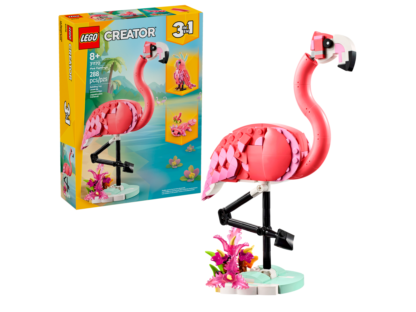 LEGO 31170 Animali selvatici: fenicottero rosa