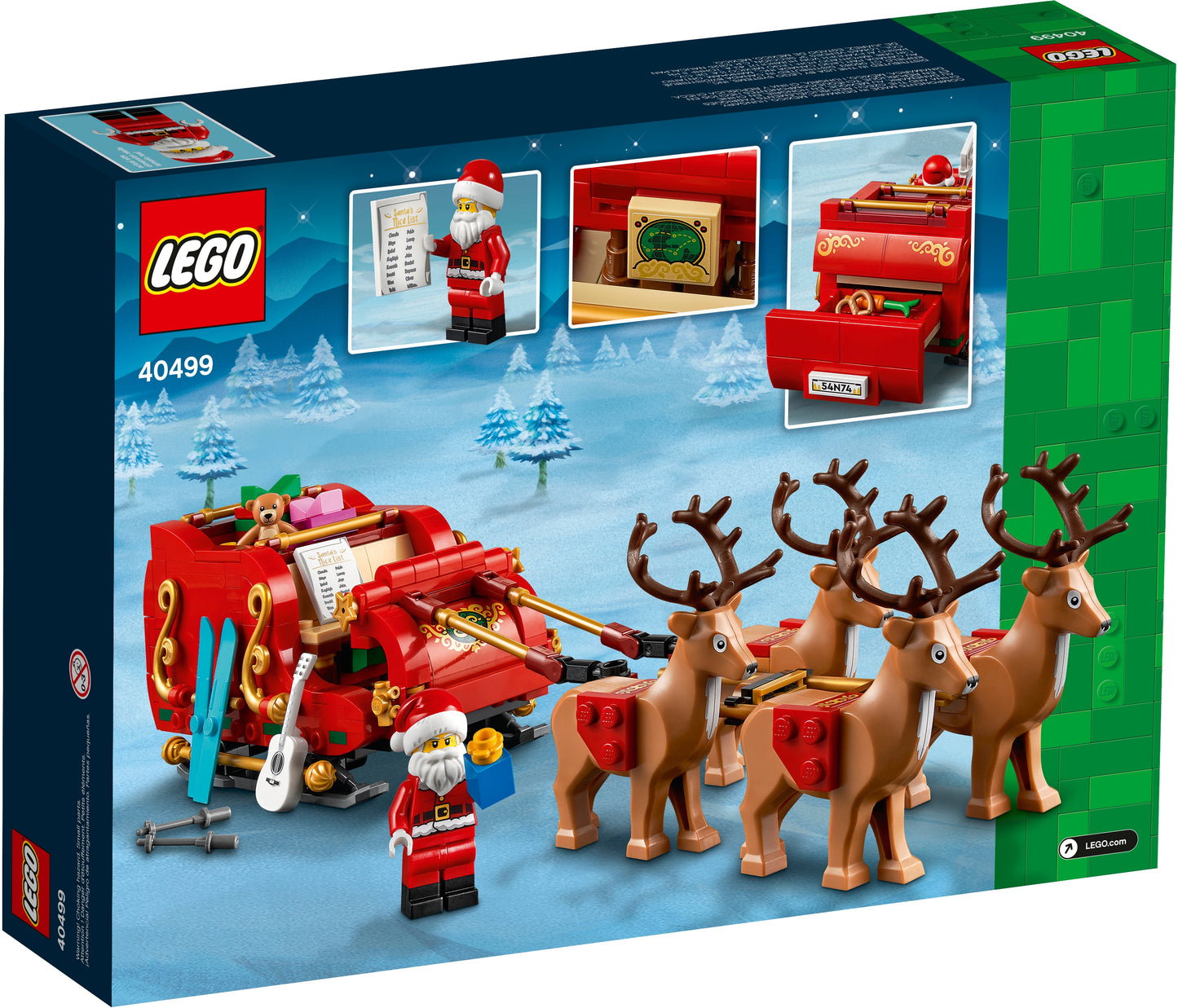 LEGO 40499 La slitta di babbo Natale