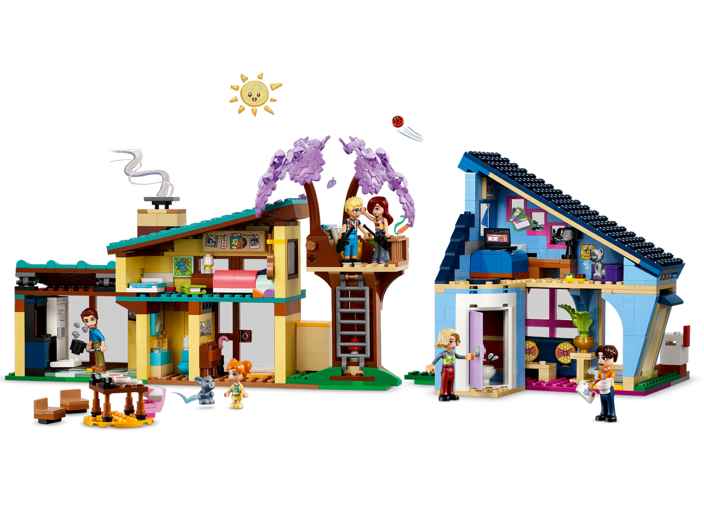 LEGO 42620 Le case di Olly e Paisley