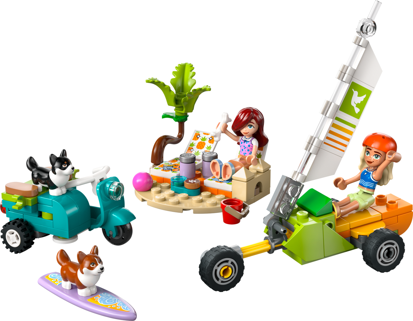 LEGO 42641 Avventure canine su windskate e sidecar