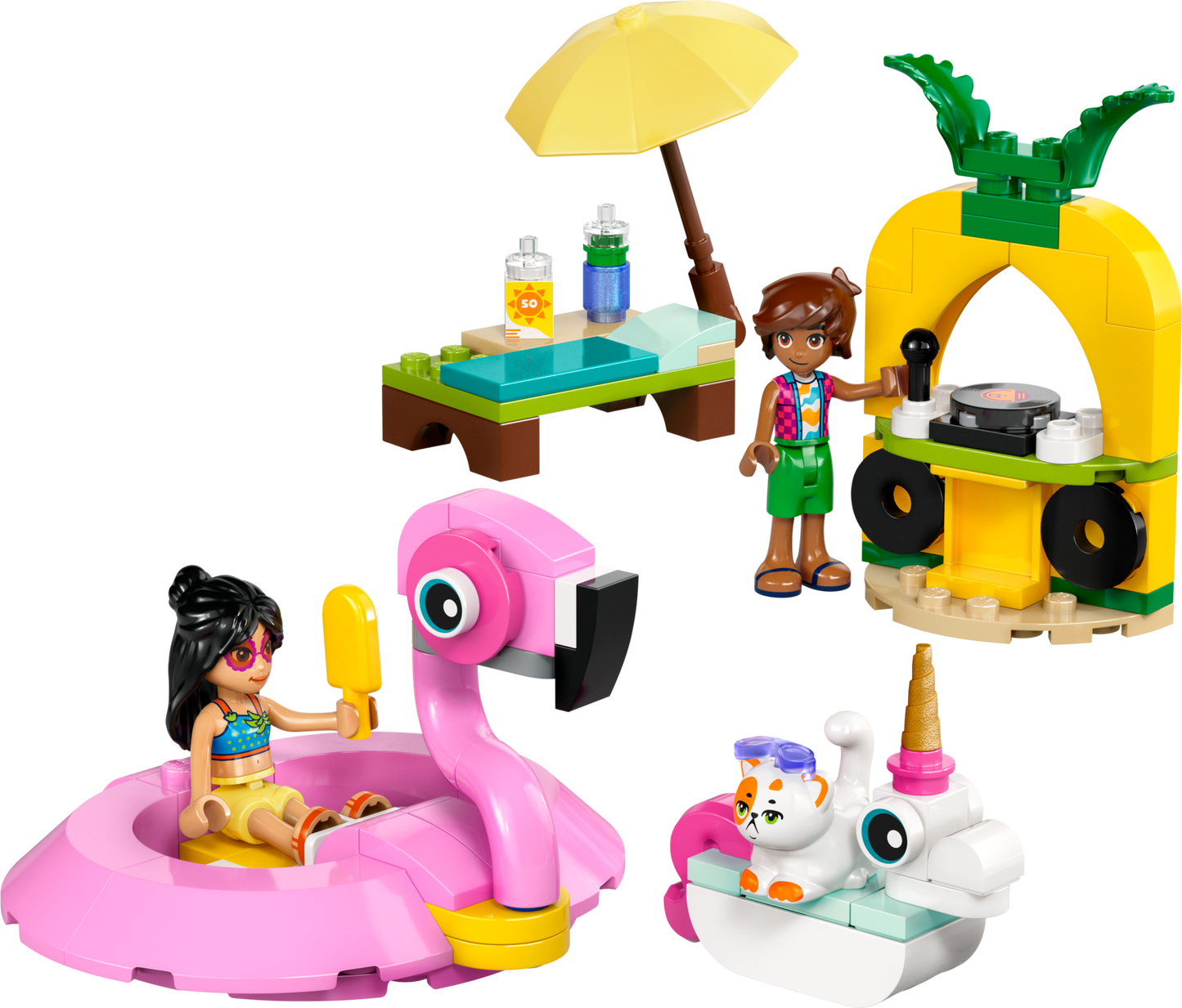 LEGO 42658 Pool Party con unicorno e fenicottero