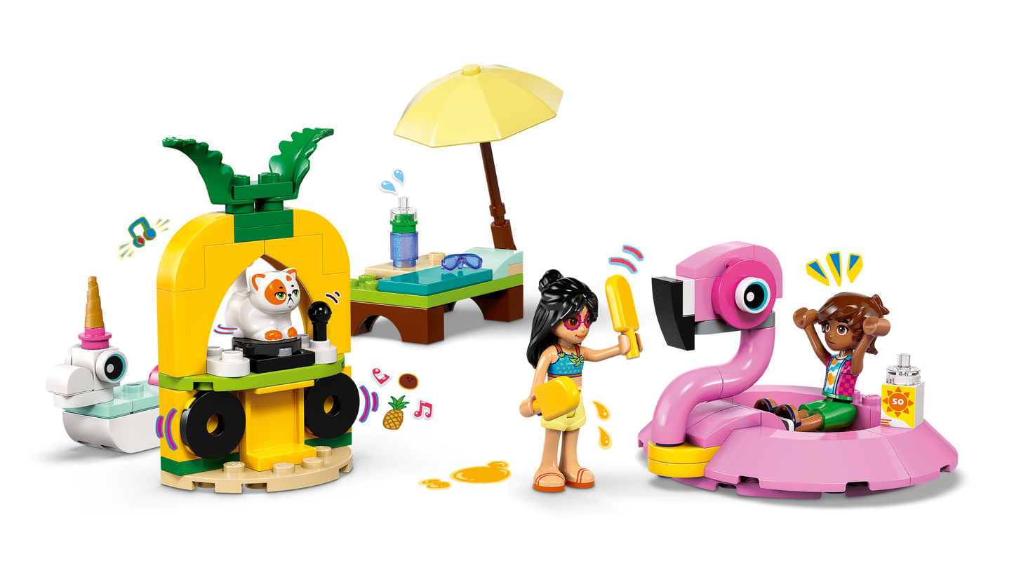 LEGO 42658 Pool Party con unicorno e fenicottero