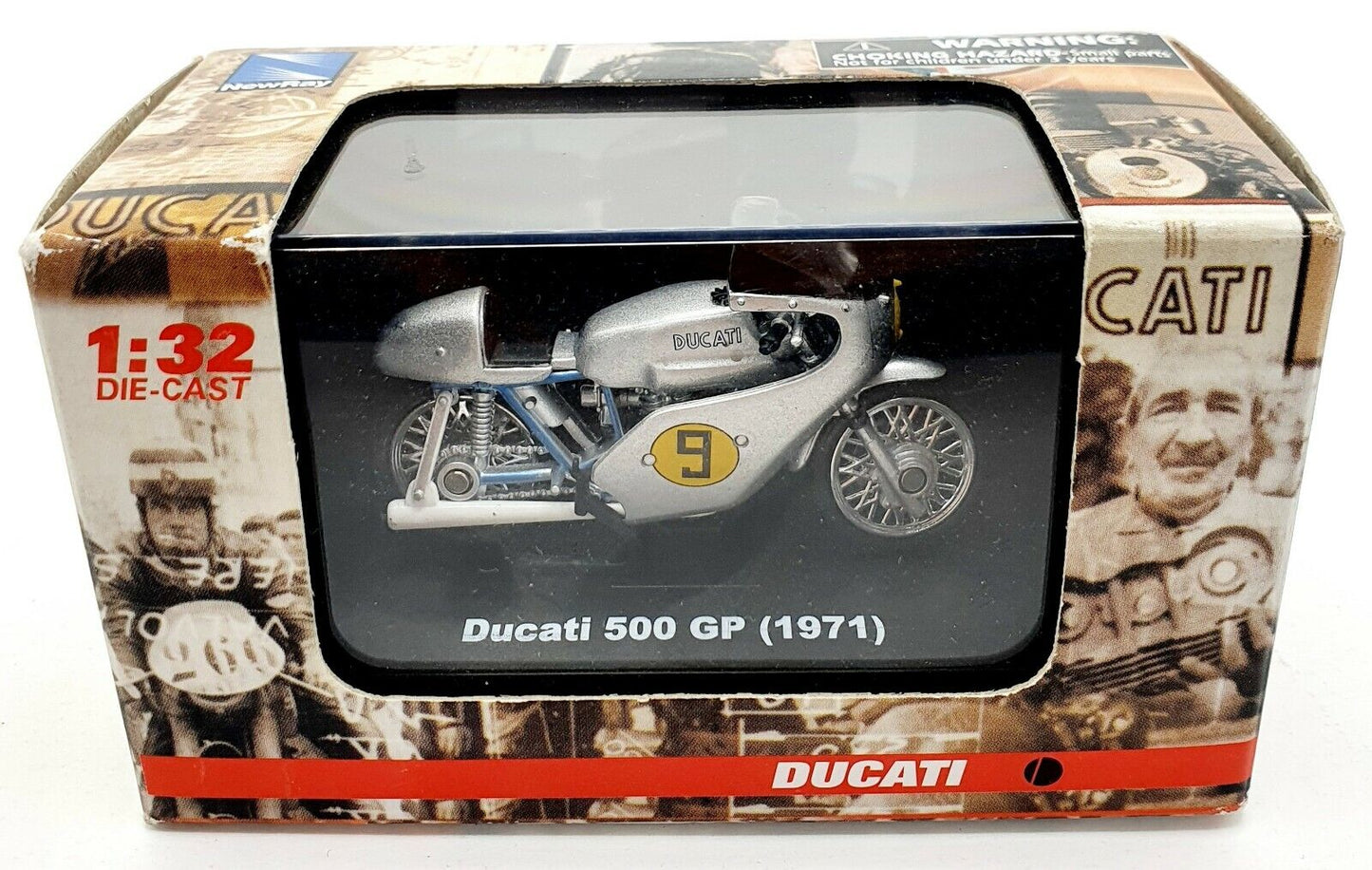 EBOND Moto Ducati 500 GP - 1971 - Die cast - 1:32 - 0116.