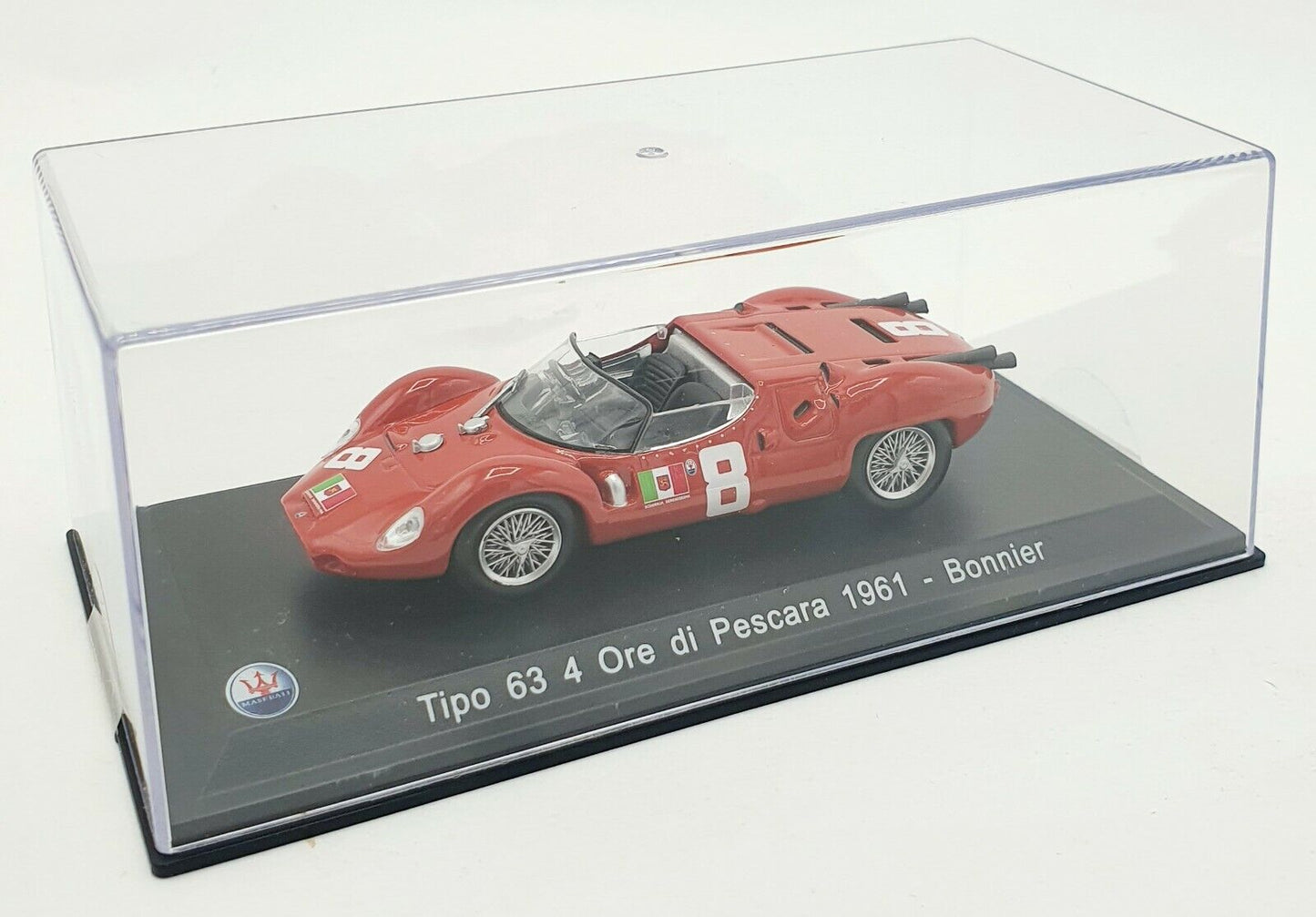 EBOND Maserati Tipo 63 4 Ore di Pescara 1961 - Bonnier - Scala 1:43 S045.