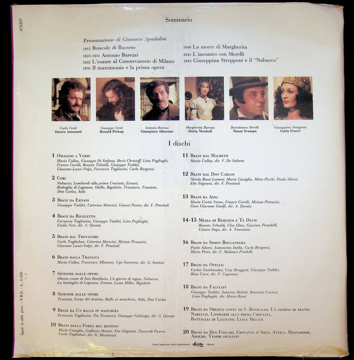 EBOND Verdi - Omaggio A Verdi Vinile V063140