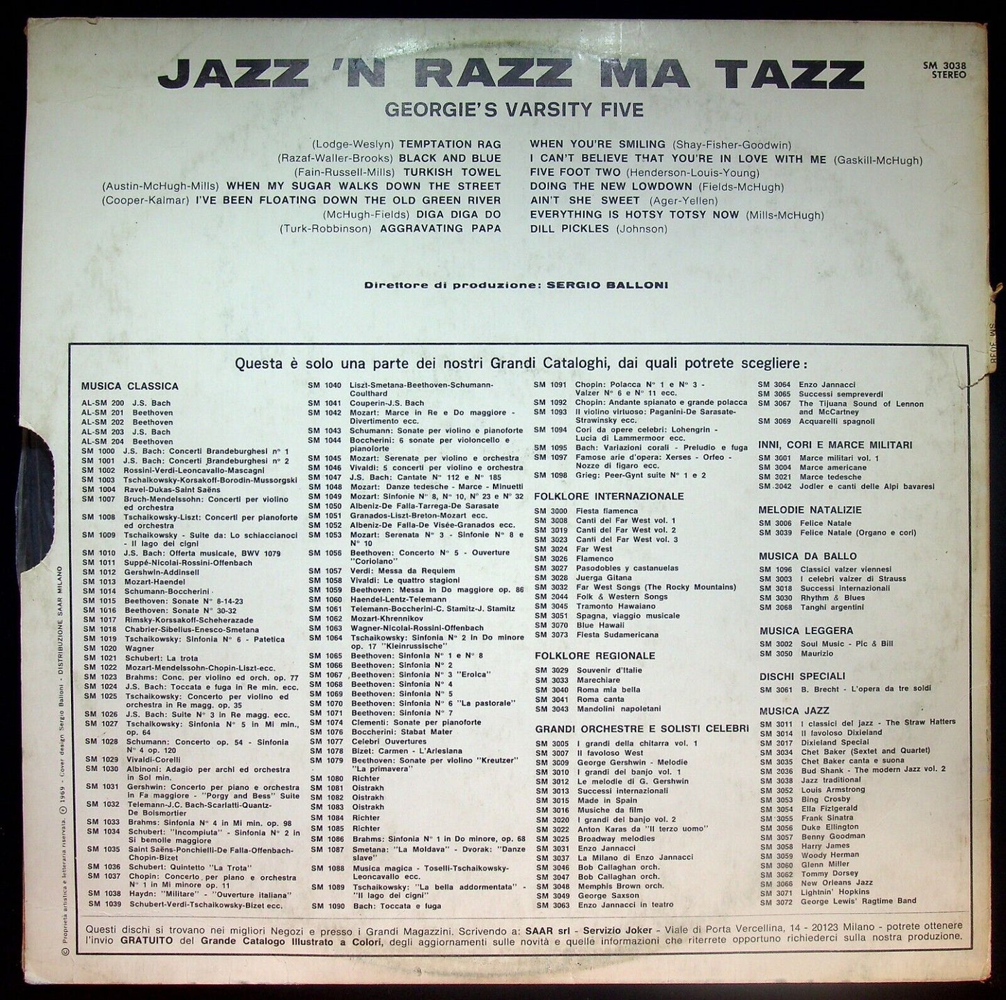 EBOND Georgie's Varsity Five - Jazz 'n Razz Ma Tazz Vinile V059052