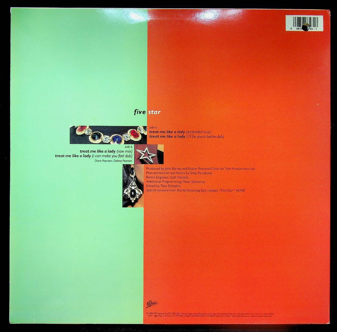 EBOND Five Star - Treat Me Like A Lady - Epic - 49 73393 -- V056130 Vinile V056130