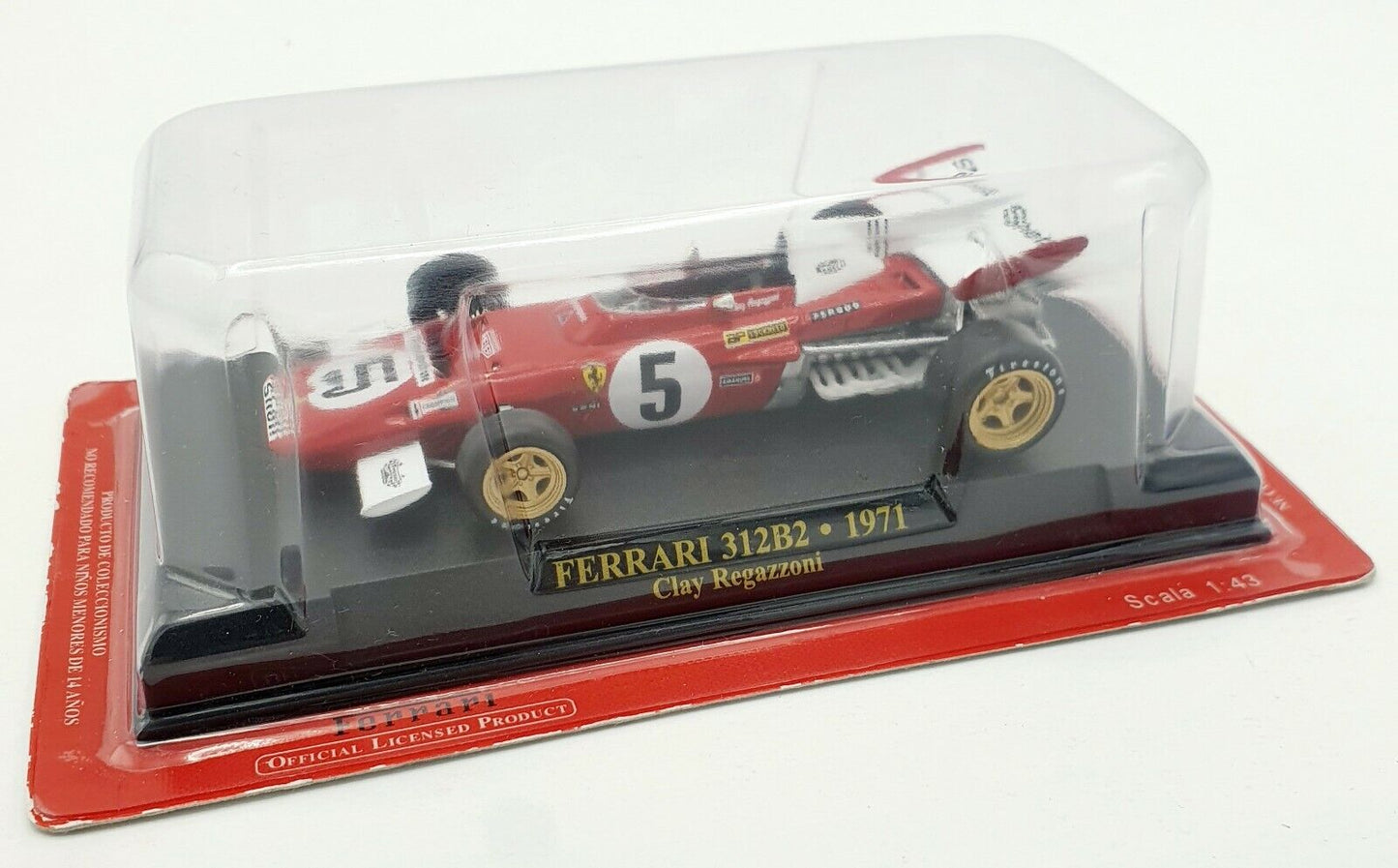 EBOND Ferrari 312 B - 1971 - Clay Regazzoni - Scala 1:43 S047.