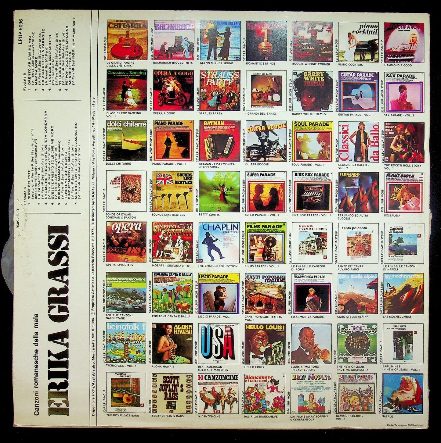 EBOND Erika Grossi Canzoni Romanesche Vinile V063031