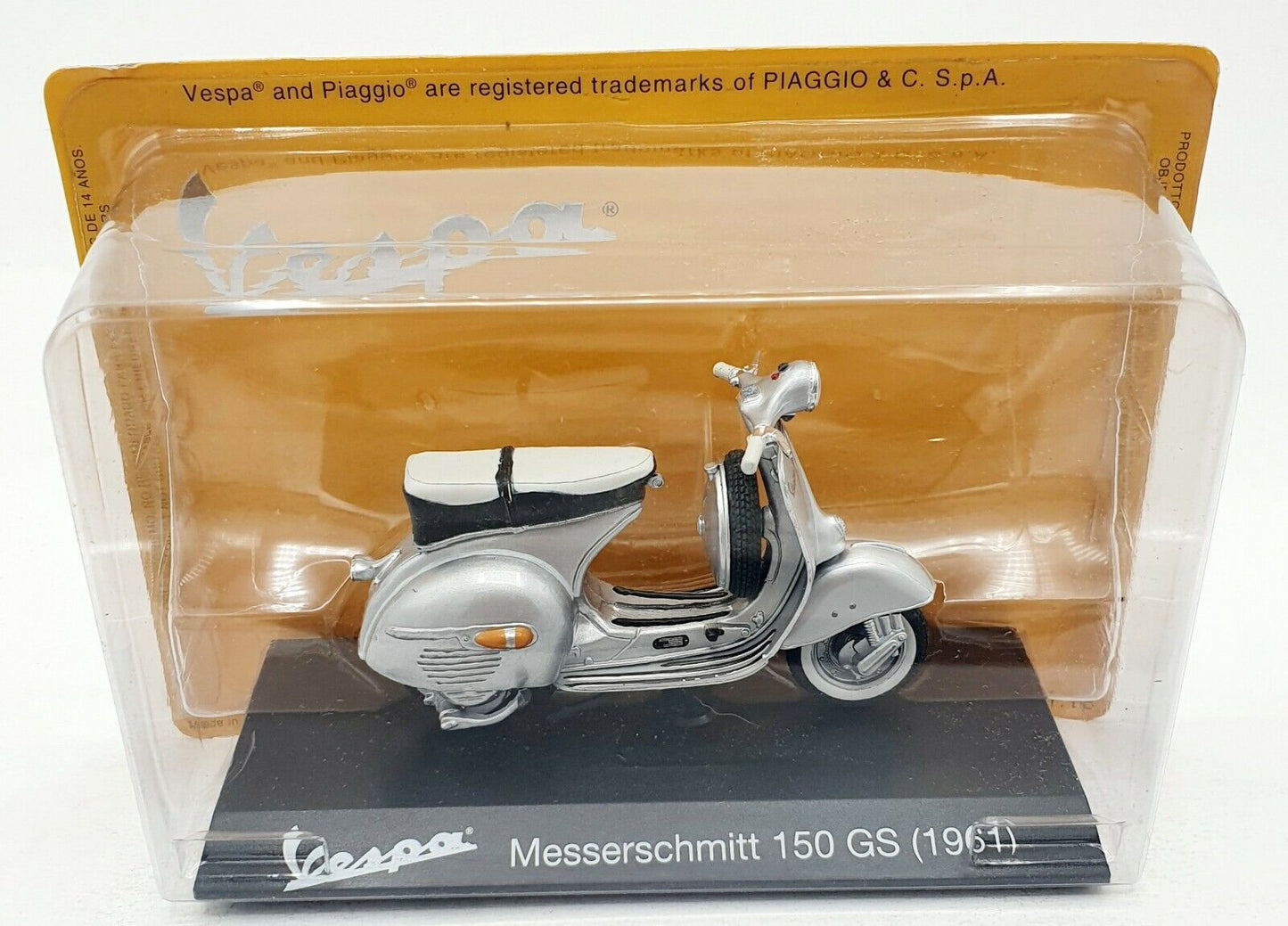 EBOND Moto Vespa Messerschimitt 150 GS - 1961 - Die cast - 1:18 - 0078.
