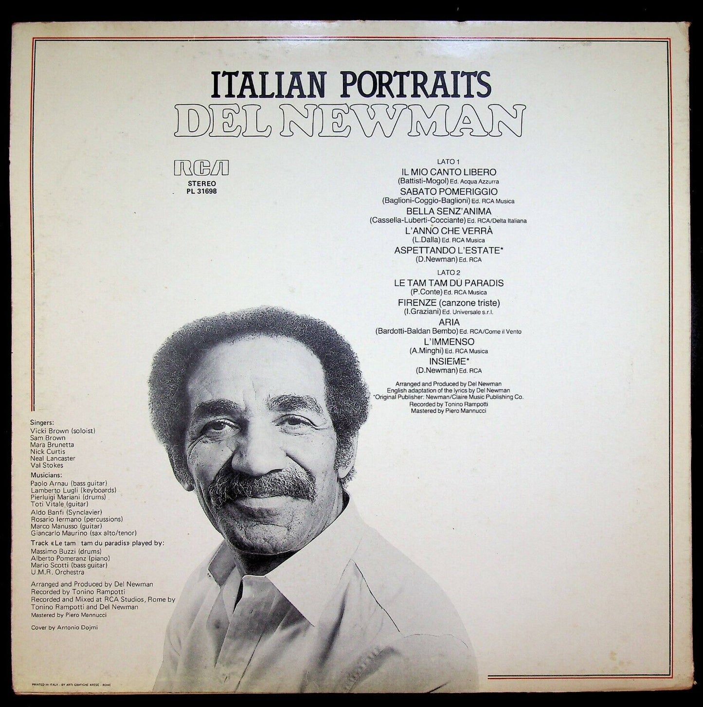 EBOND Del Newman Italian Portraits Vinile V063000