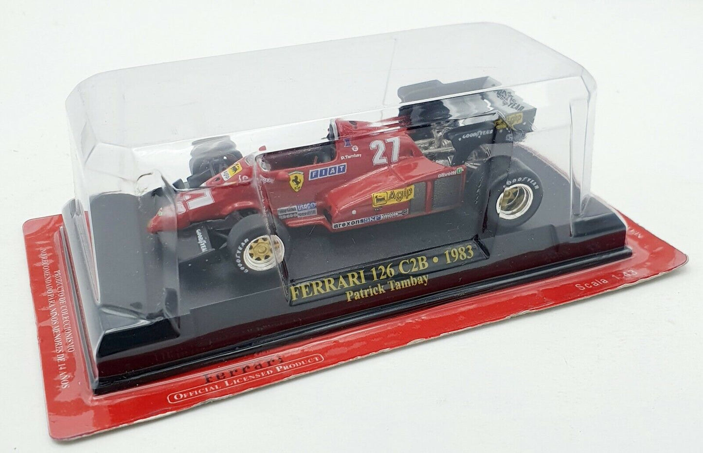 EBOND Ferrari 126 C2B - 1983 - Patrick Tambay - Die cast - 1:43 S048