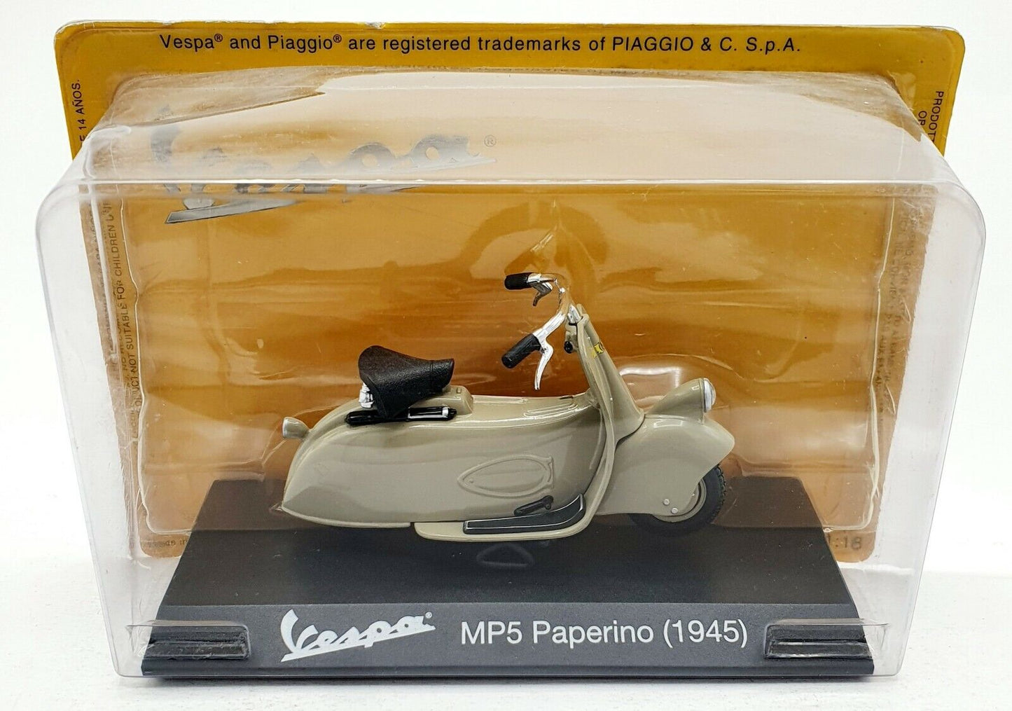 EBOND Moto Vespa MP5 Paperino - 1945 - Die cast - 1:18 - 0107.