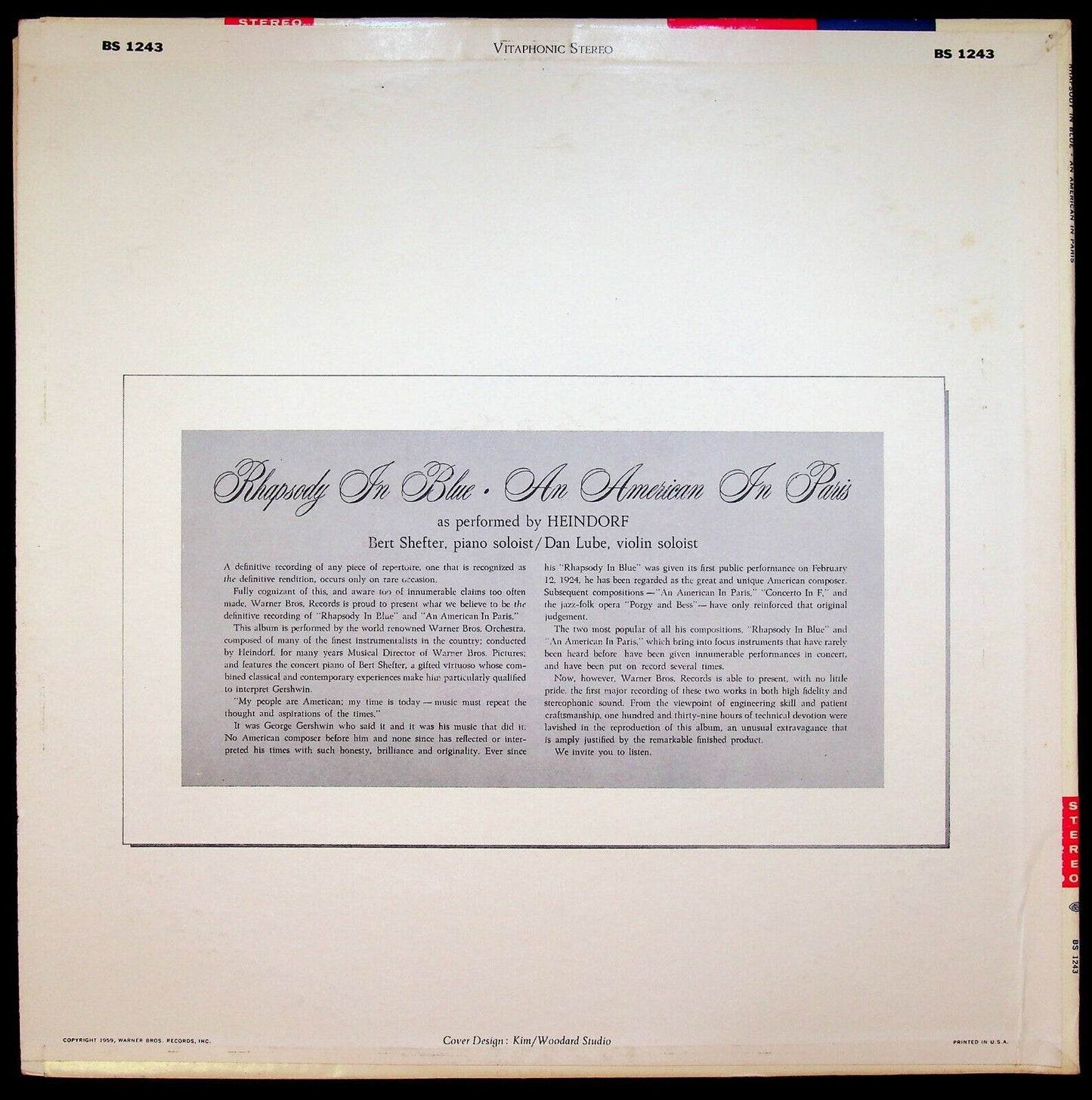 EBOND Heindorf - Rhapsody In Blue / An American In Paris Vinile V063057