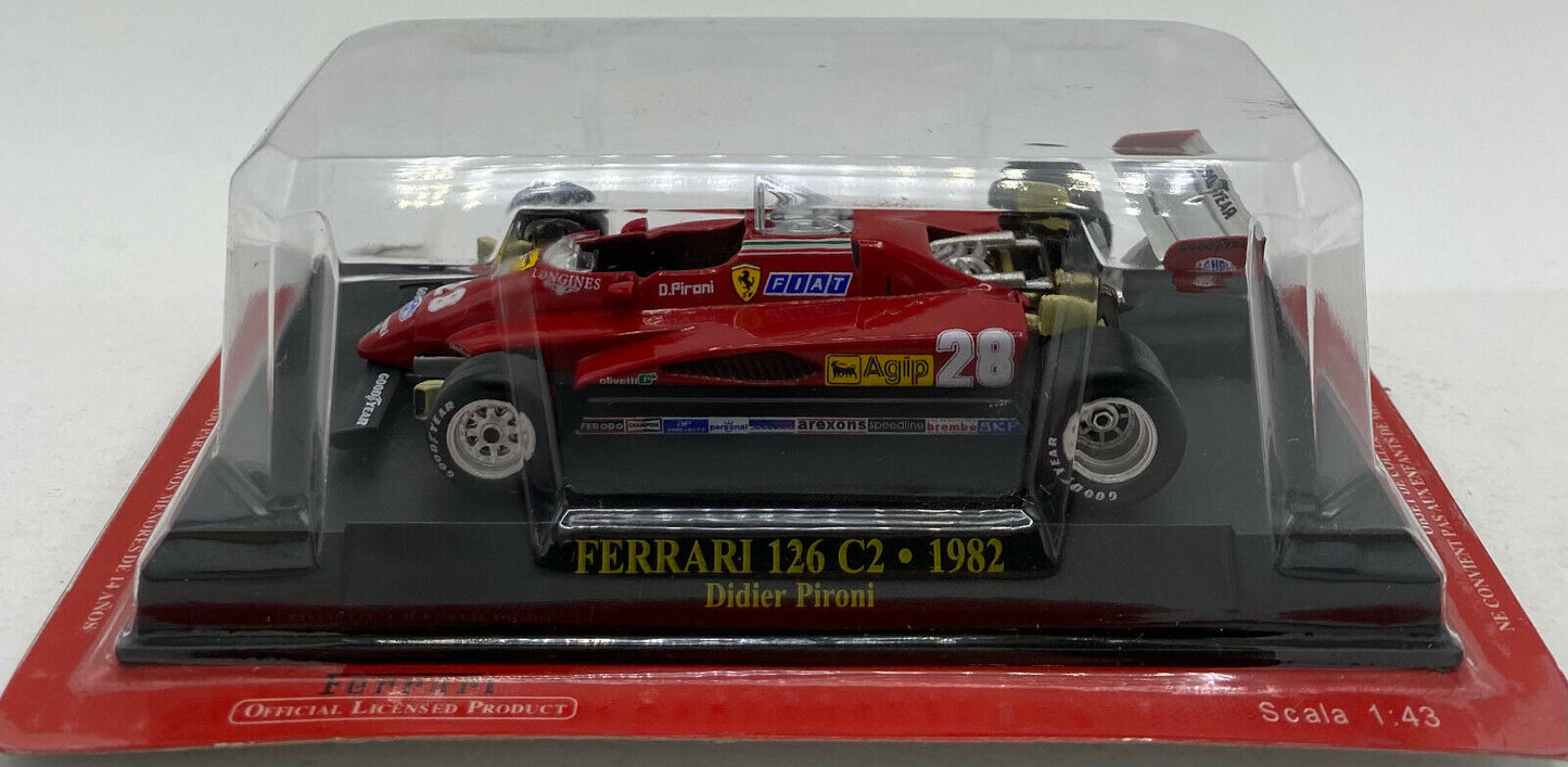 EBOND F1 Ferrari 126 C2 - 1982 - Didier Pironi - Die Cast - 1:43 - 0164
