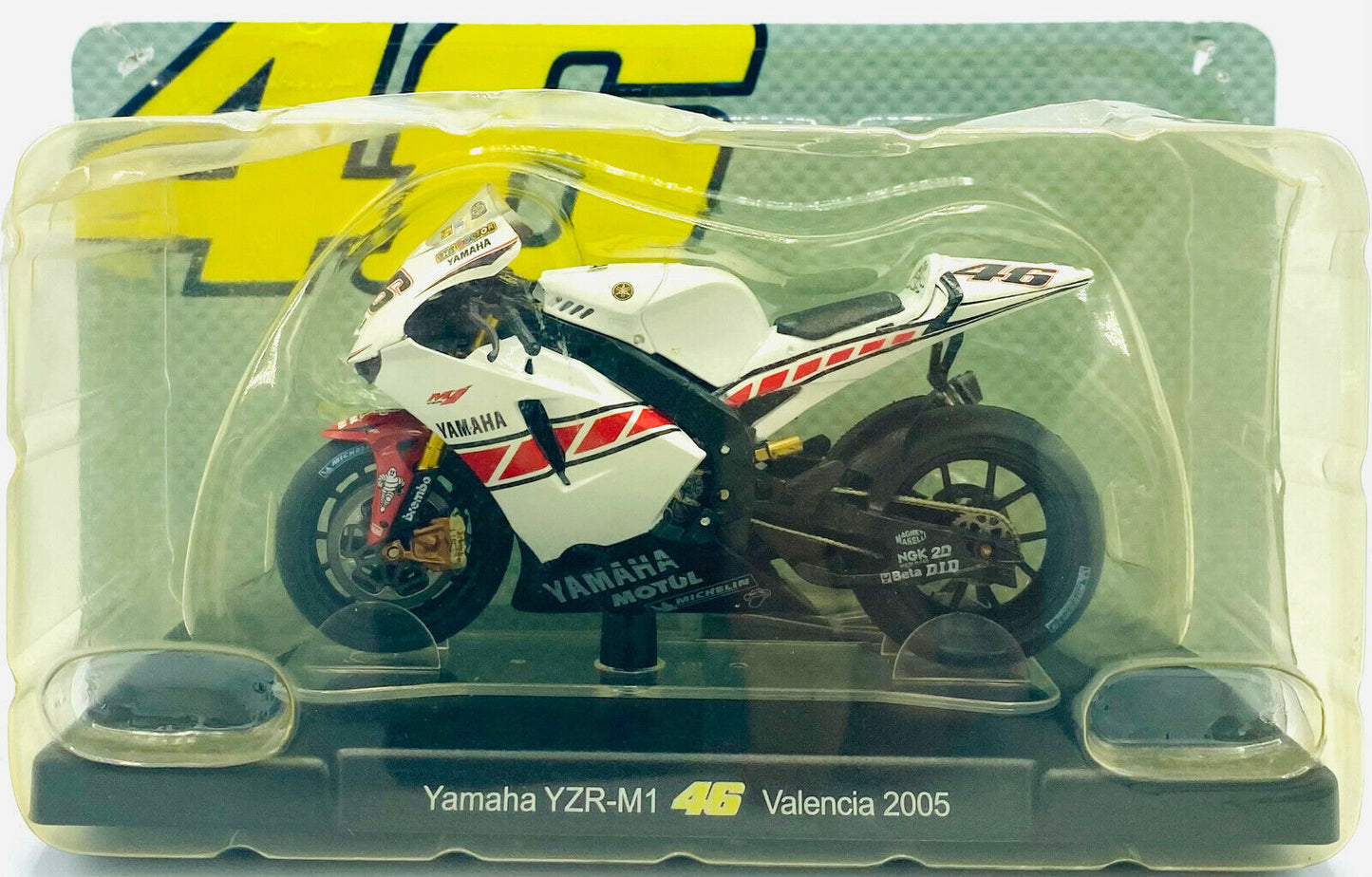 EBOND Moto Valentino Rossi Yamaha YZR - M1 Valencia 2005 - Die Cast 1:18 - 0250