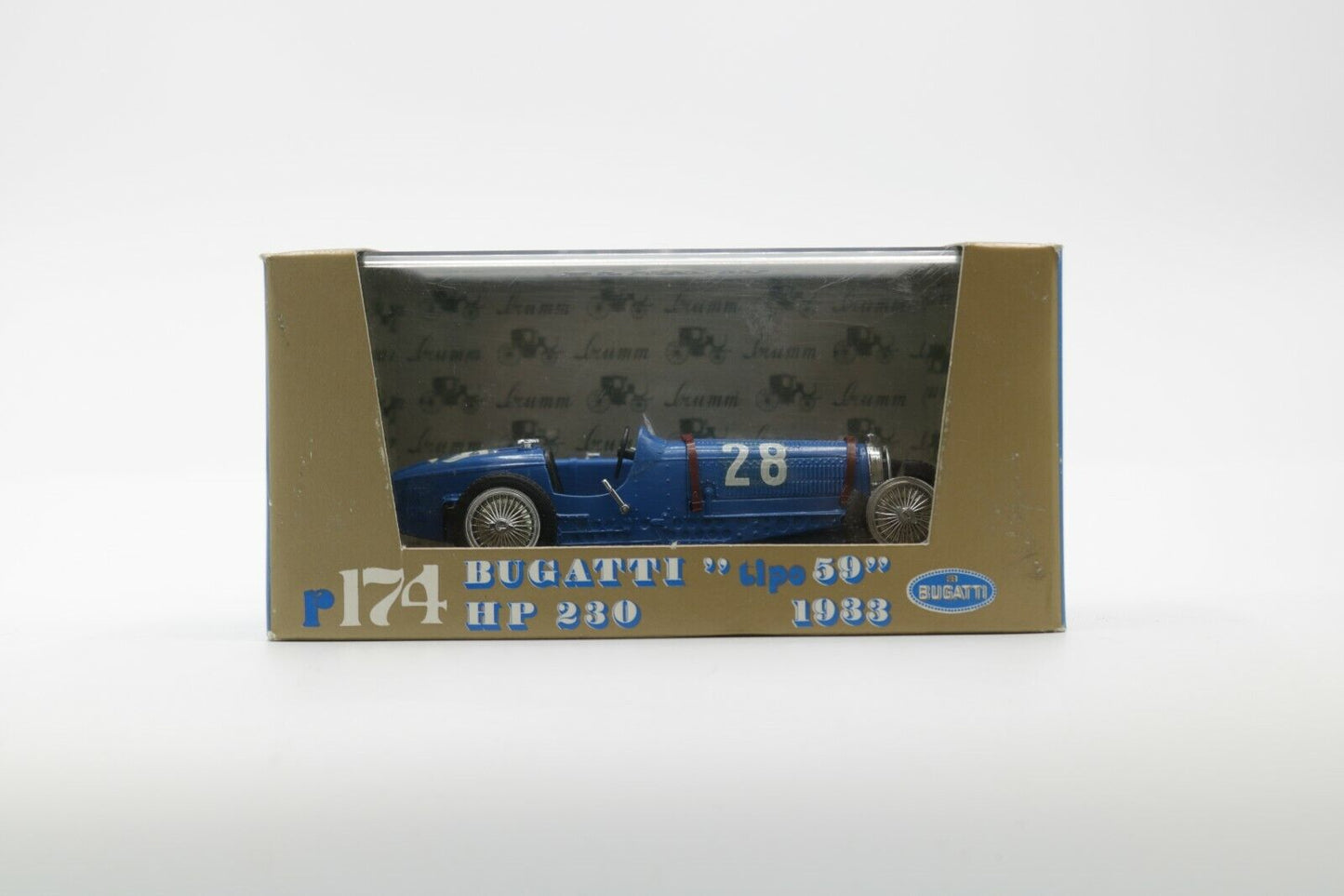 EBOND Bugatti Tipo 59 1933 HP 230 Brumm R174 Scala 1:43 S028.