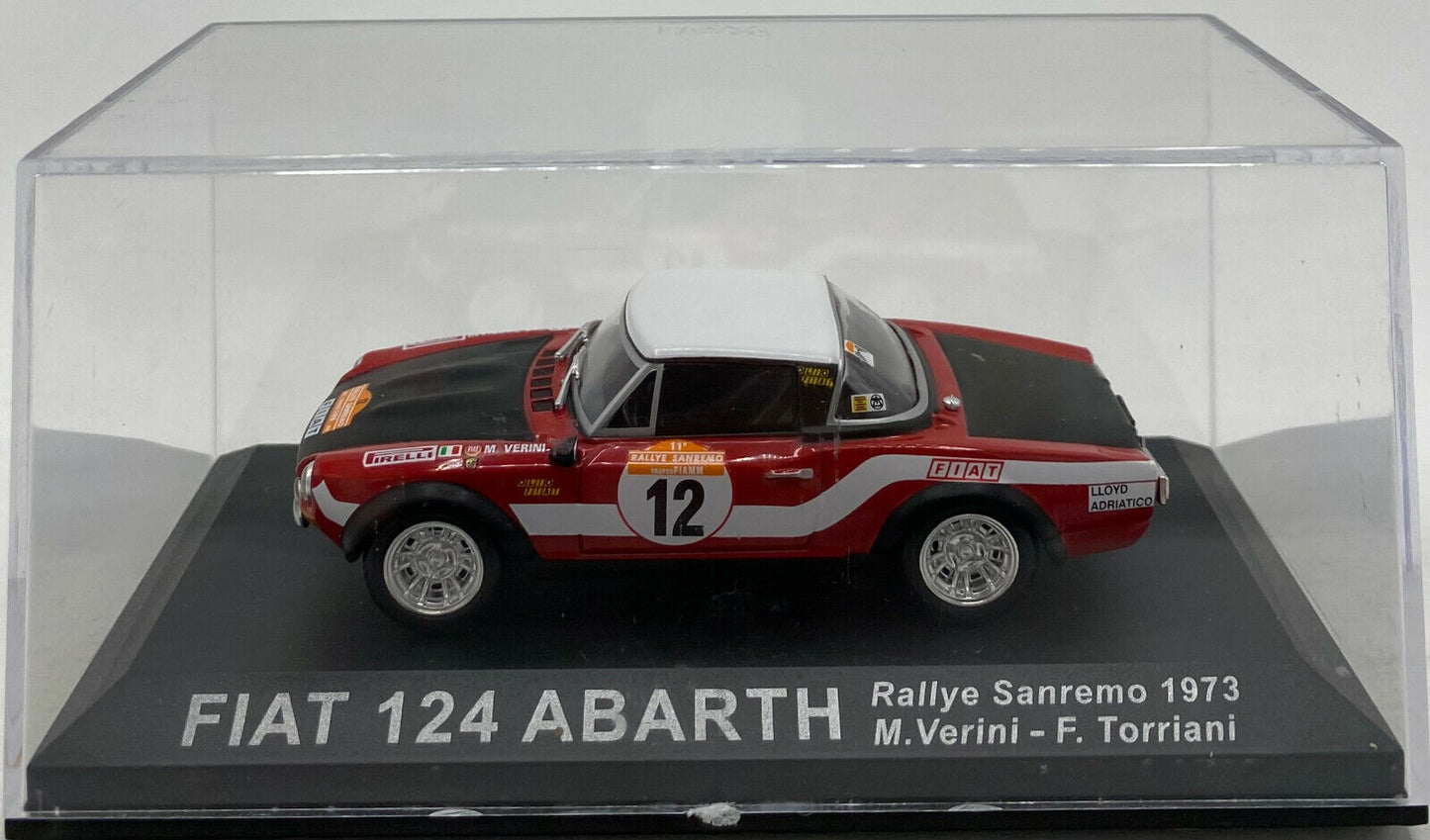 EBOND Fiat 124 Abarth Rallye Sanremo 1973 M.Verini F.Torriani - 1:43 - 0147