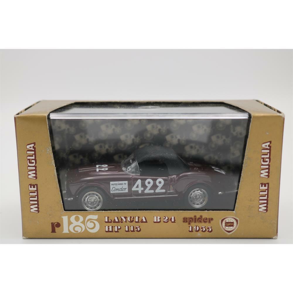 EBOND Lancia B24 Spider 1955 - Scala 1:43 Diecast - Brumm Serie Oro R186 - S017