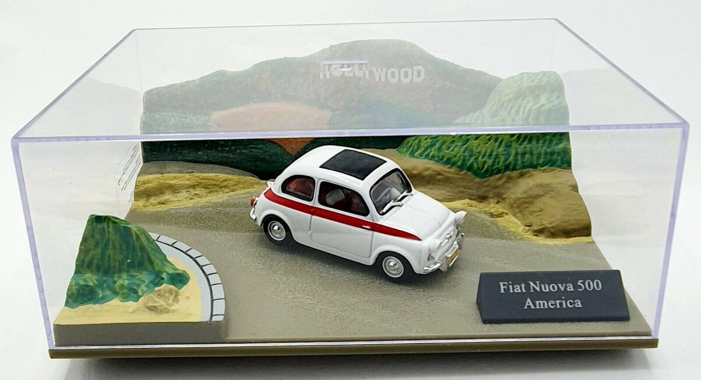 EBOND Fiat 500 - AMERICA - Diorama - Die cast - Scala 1:43 - 0099.