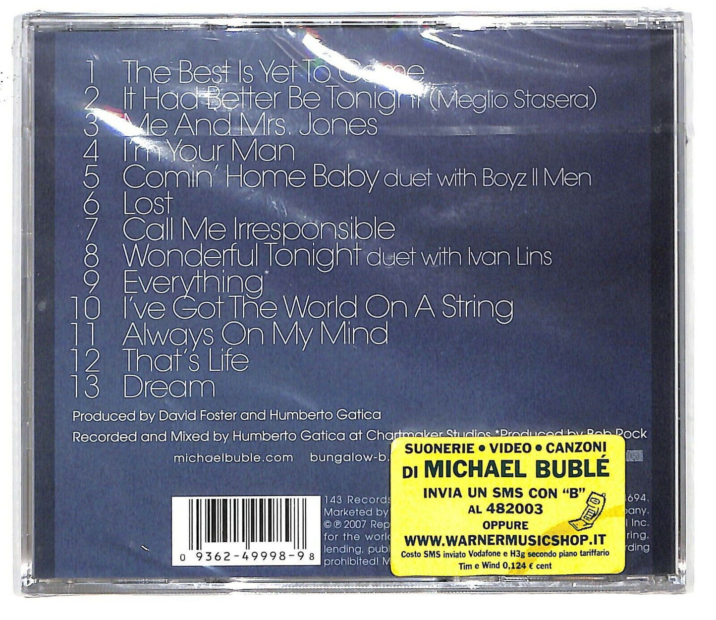 EBOND Michael Buble - Call Me Irresponsible CD CD034059