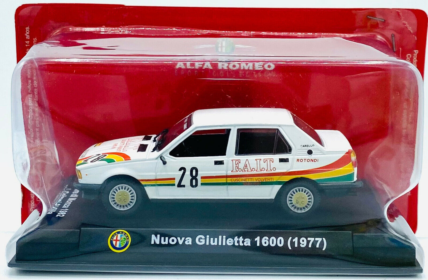 EBOND Alfa Romeo Nuova Giulietta 1600 - 1977 - 4 ore Di Monza 1982 - 1:43 - 0246