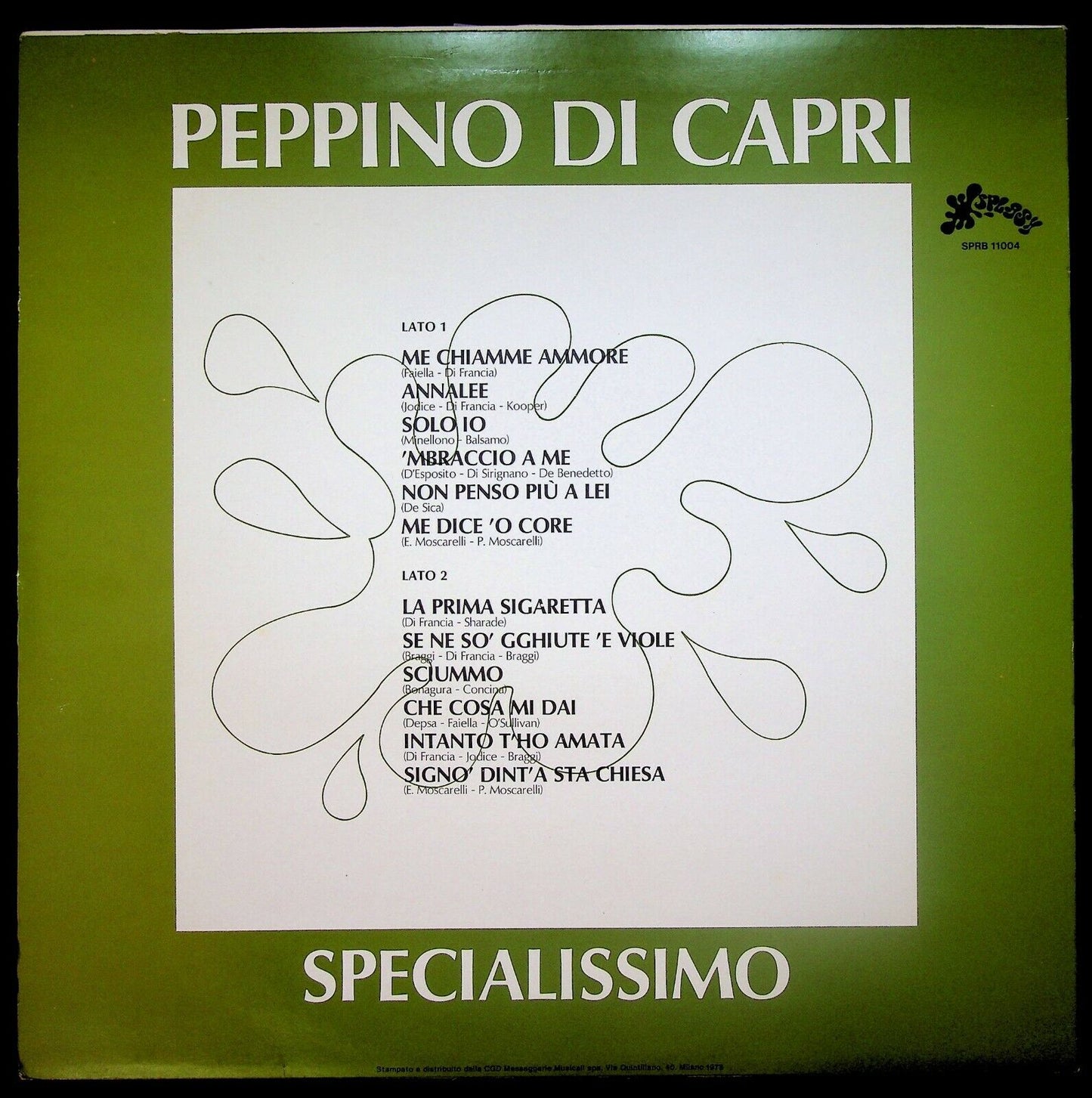 EBOND Peppino Di Capri Specialissimo Vinile V062040