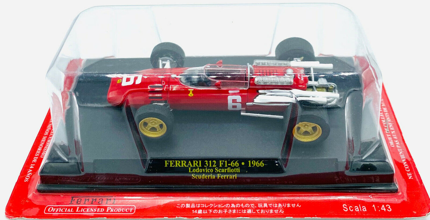 EBOND Ferrari 312 F1 - 66 - 1966 Lodovico Scarfiotti - Sc.Ferrari - 1:43 - 0200