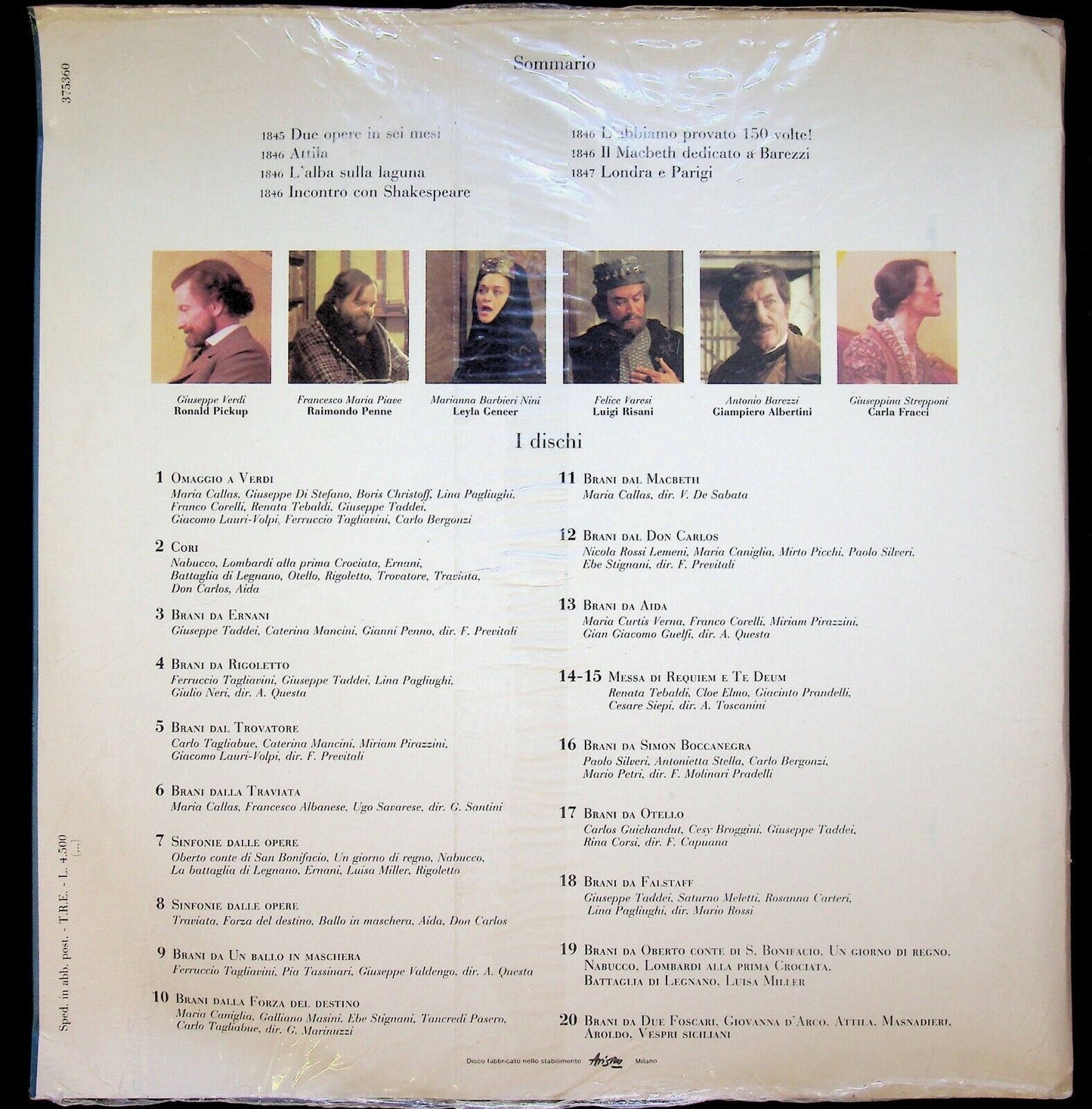 EBOND Verdi - Brani Da Rigoletto Vinile V063138