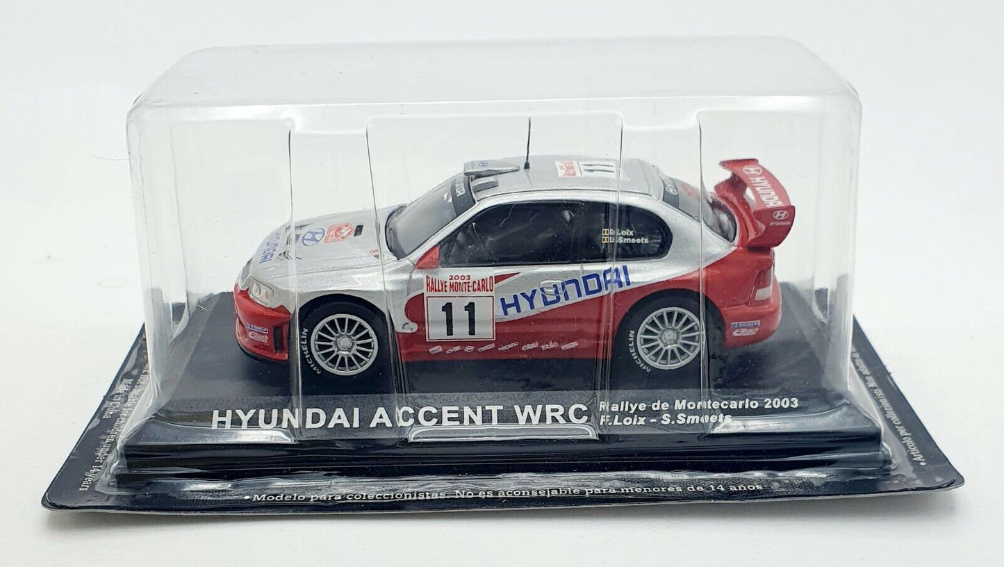 EBOND Hyunday Accent wrc-Rally Di Montecarlo 2003 - Die cast -1/43 0064