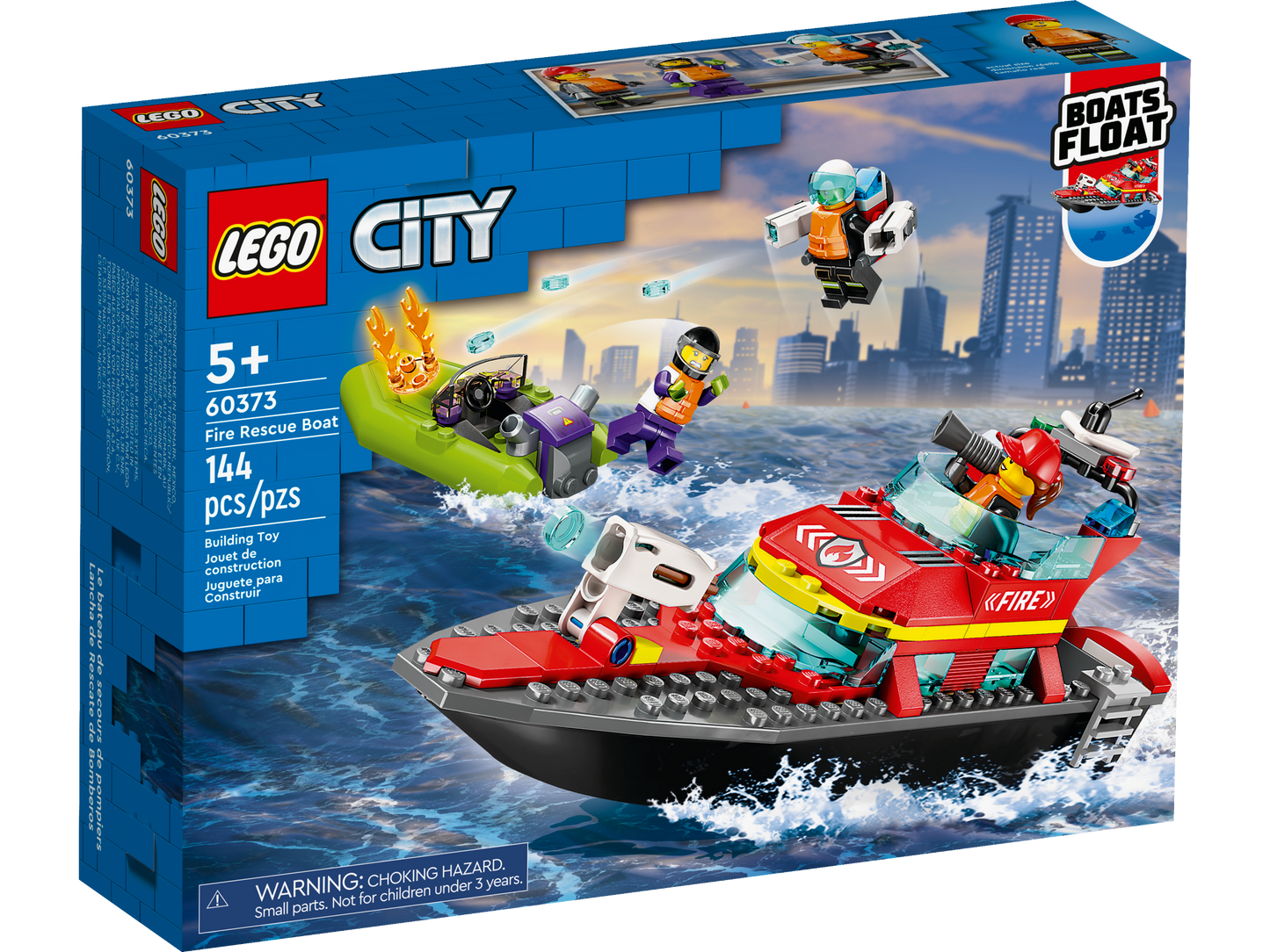 LEGO 60373 Barca di soccorso antincendio