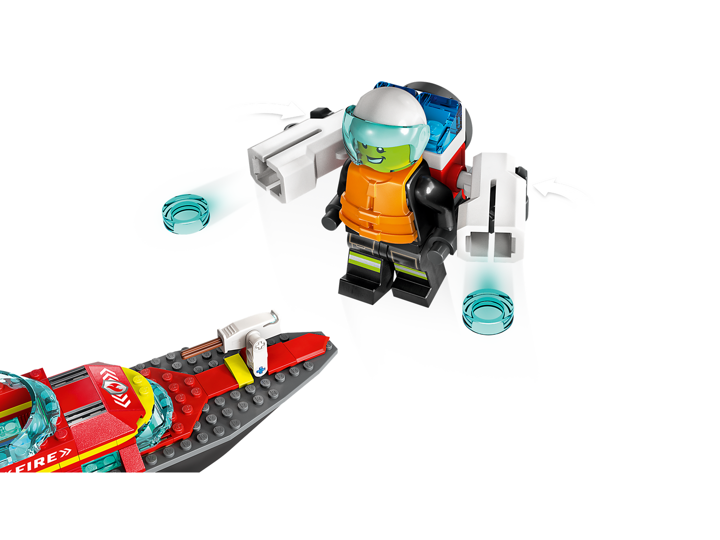 LEGO 60373 Barca di soccorso antincendio