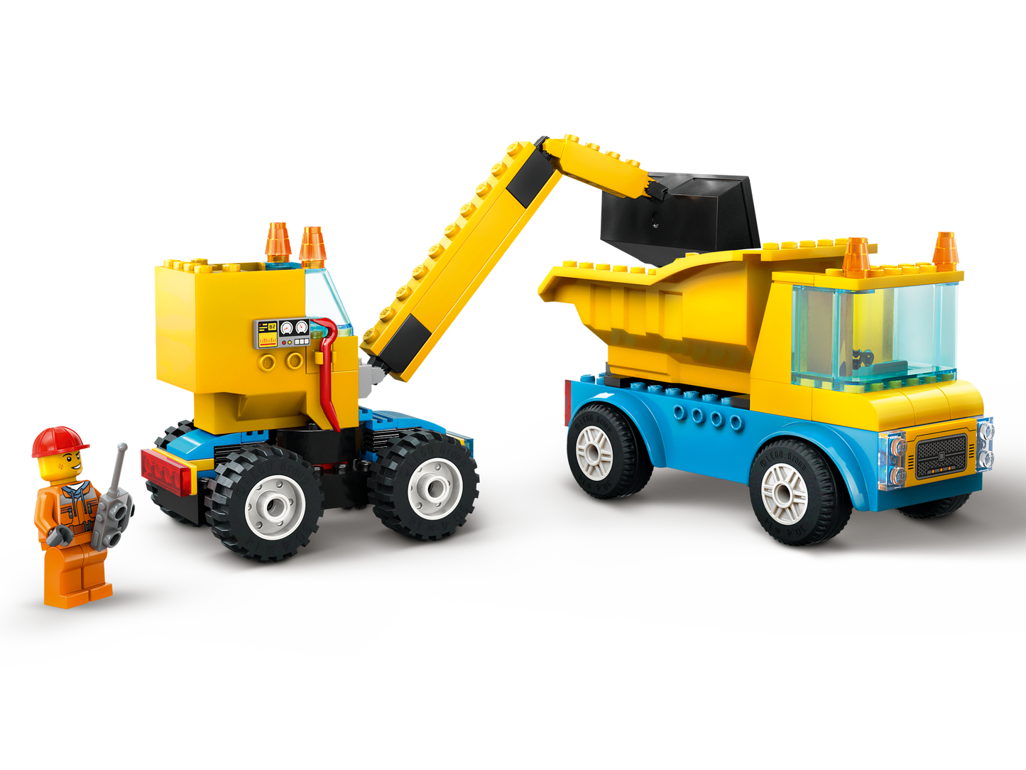 LEGO 60391 Camion da cantiere e gru con palla da demolizione