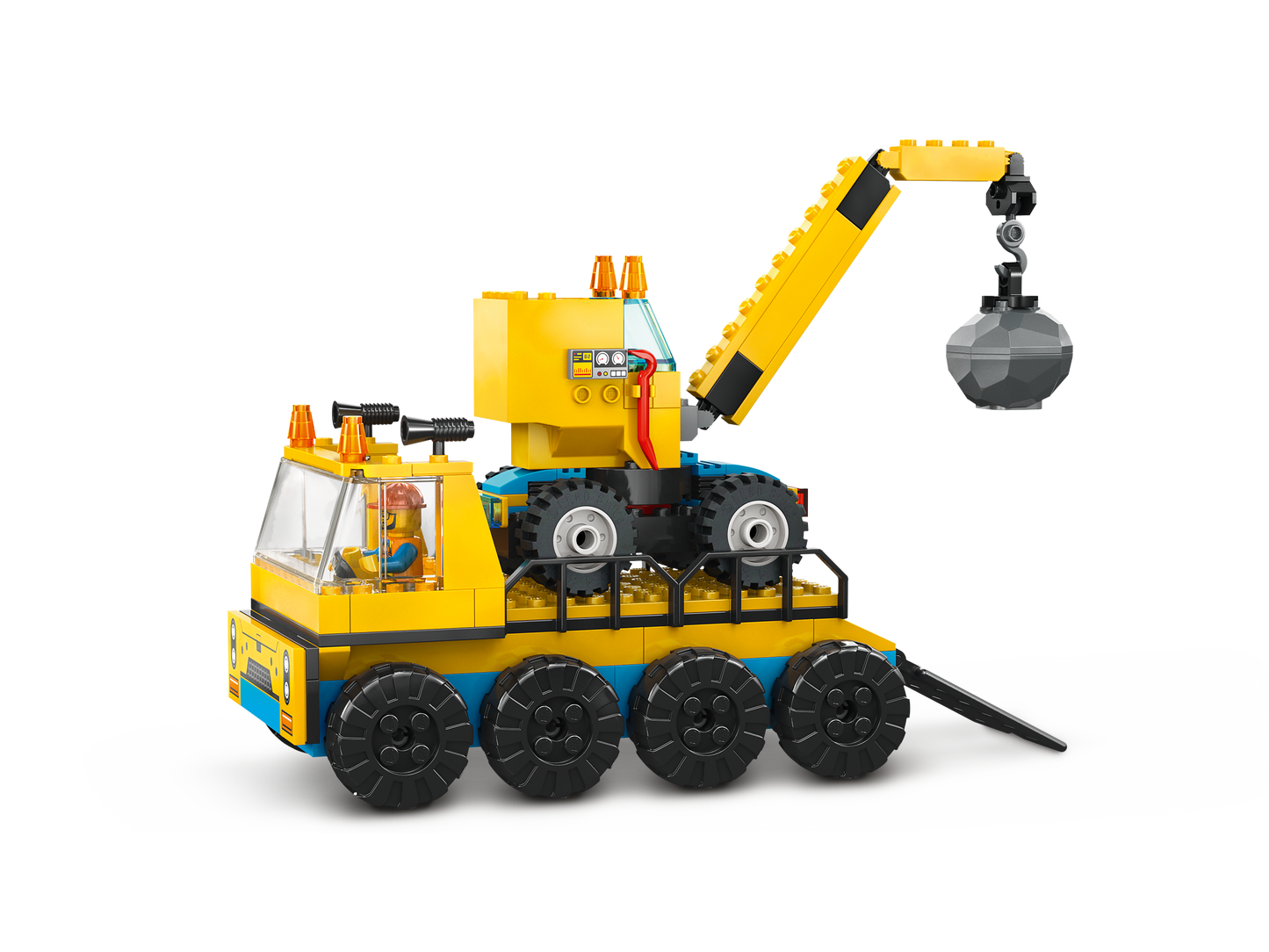 LEGO 60391 Camion da cantiere e gru con palla da demolizione