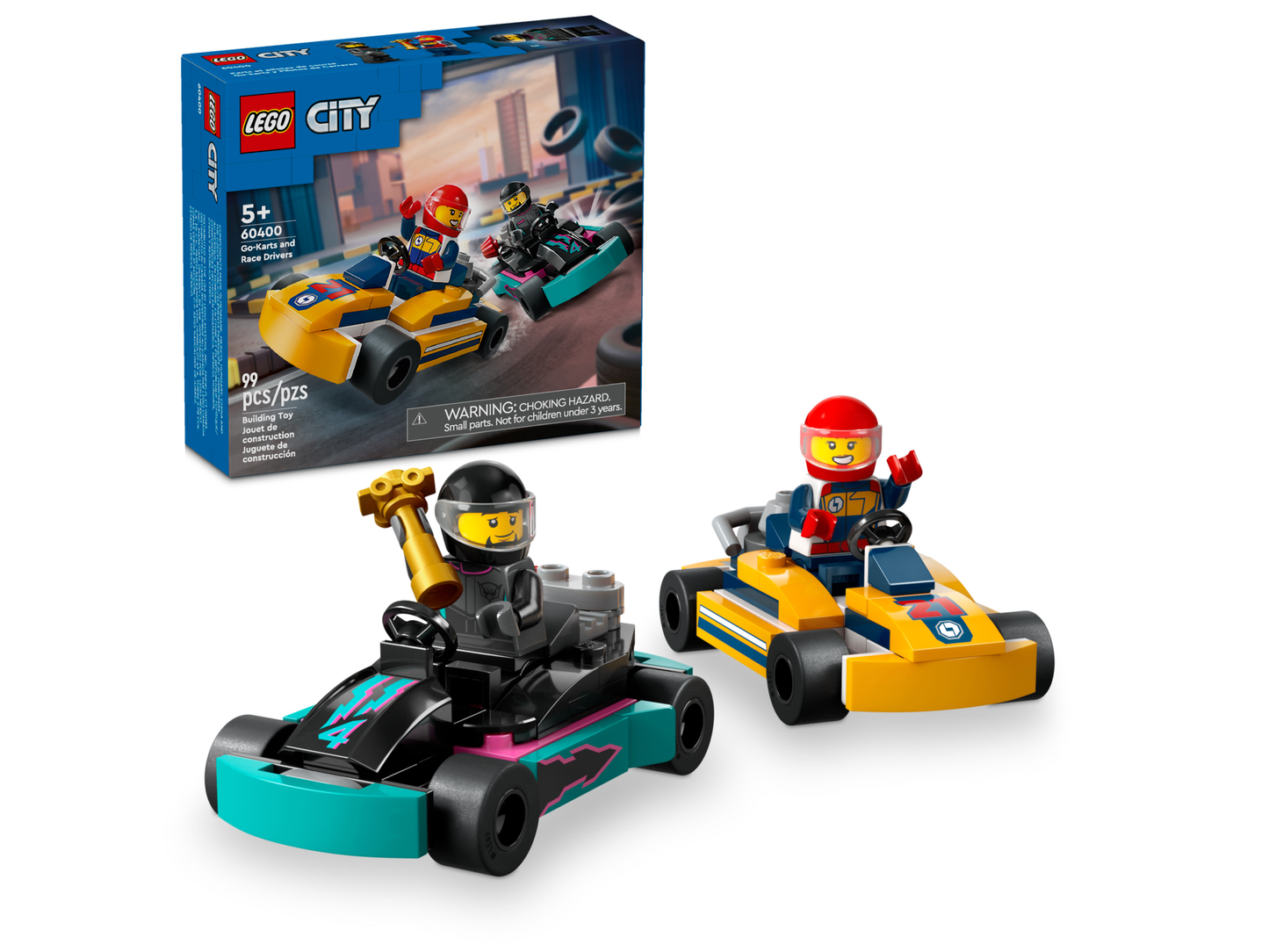 LEGO 60400 Go-kart e piloti