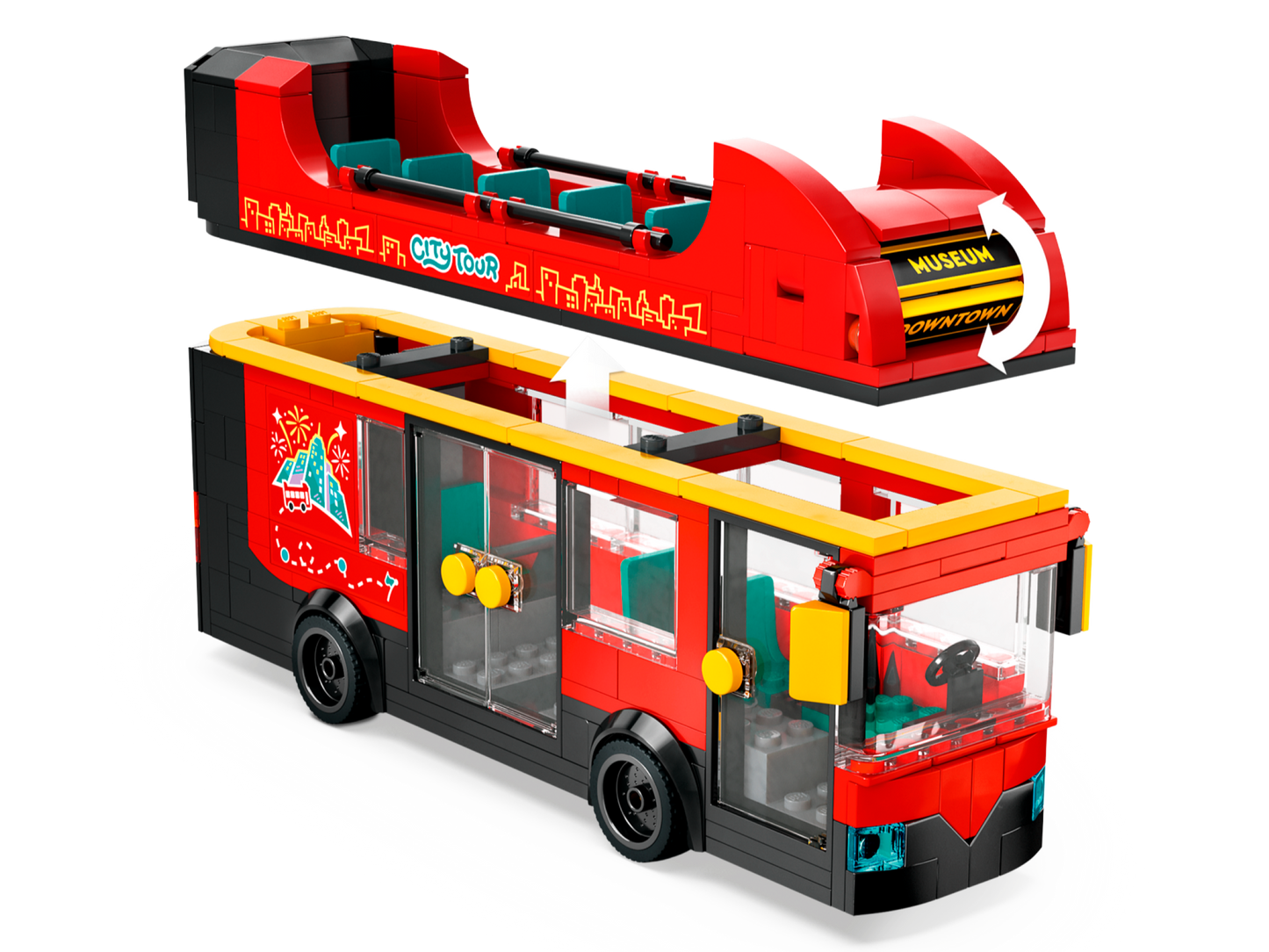LEGO 60407 Autobus turistico rosso a due piani