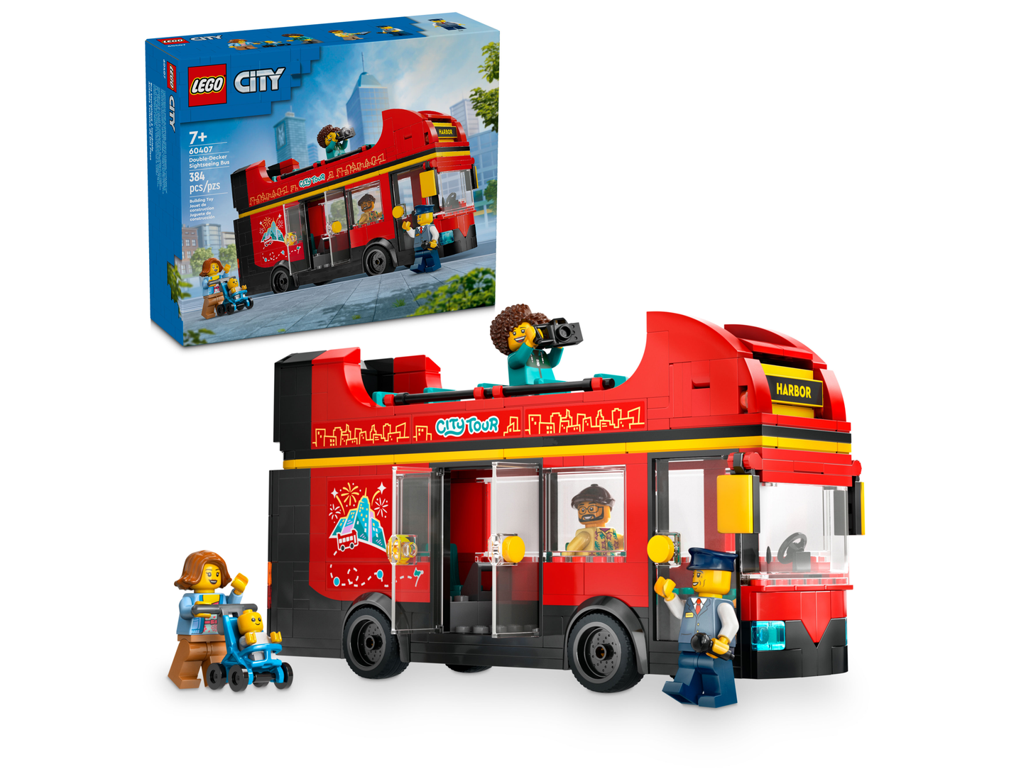 LEGO 60407 Autobus turistico rosso a due piani