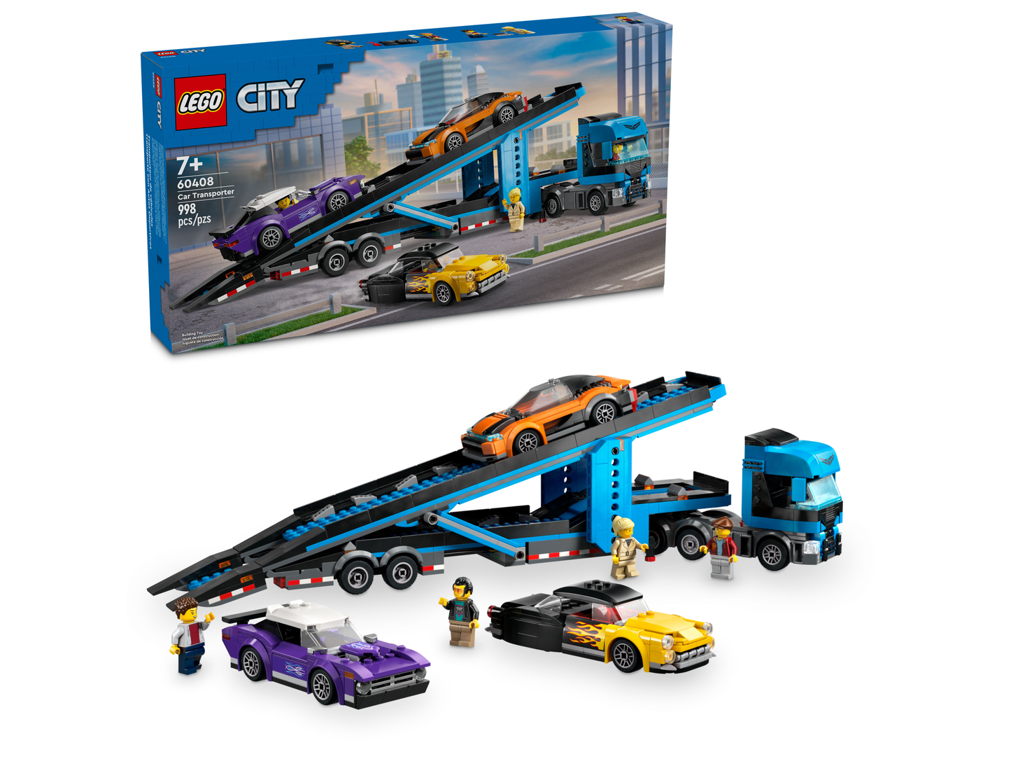 LEGO 60408 Camion trasportatore con auto sportive