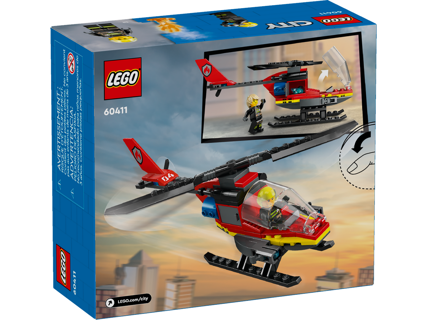 LEGO 60411 Elicottero dei pompieri