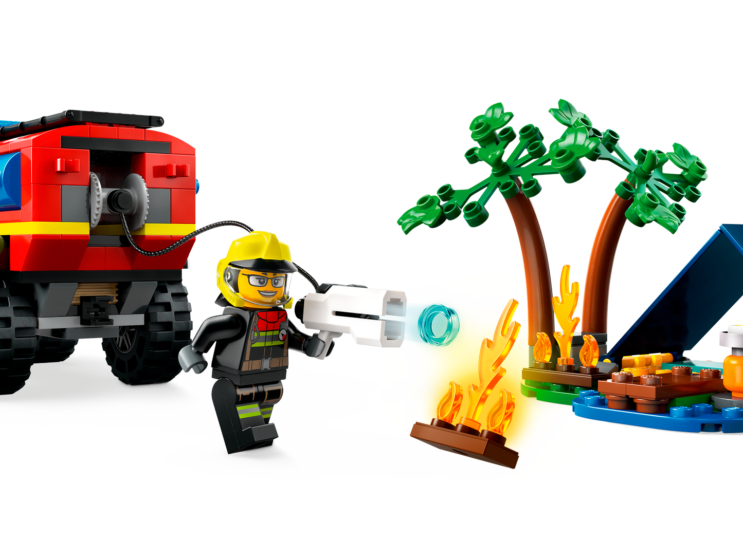 LEGO 60412 Fuoristrada antincendio e gommone di salvataggio