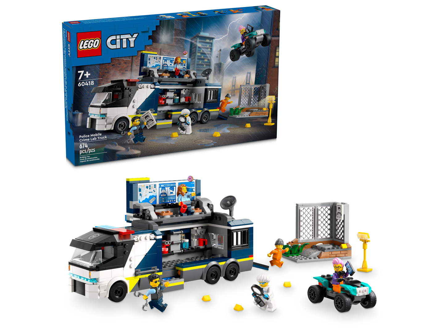 LEGO 60418 Camion laboratorio mobile della polizia