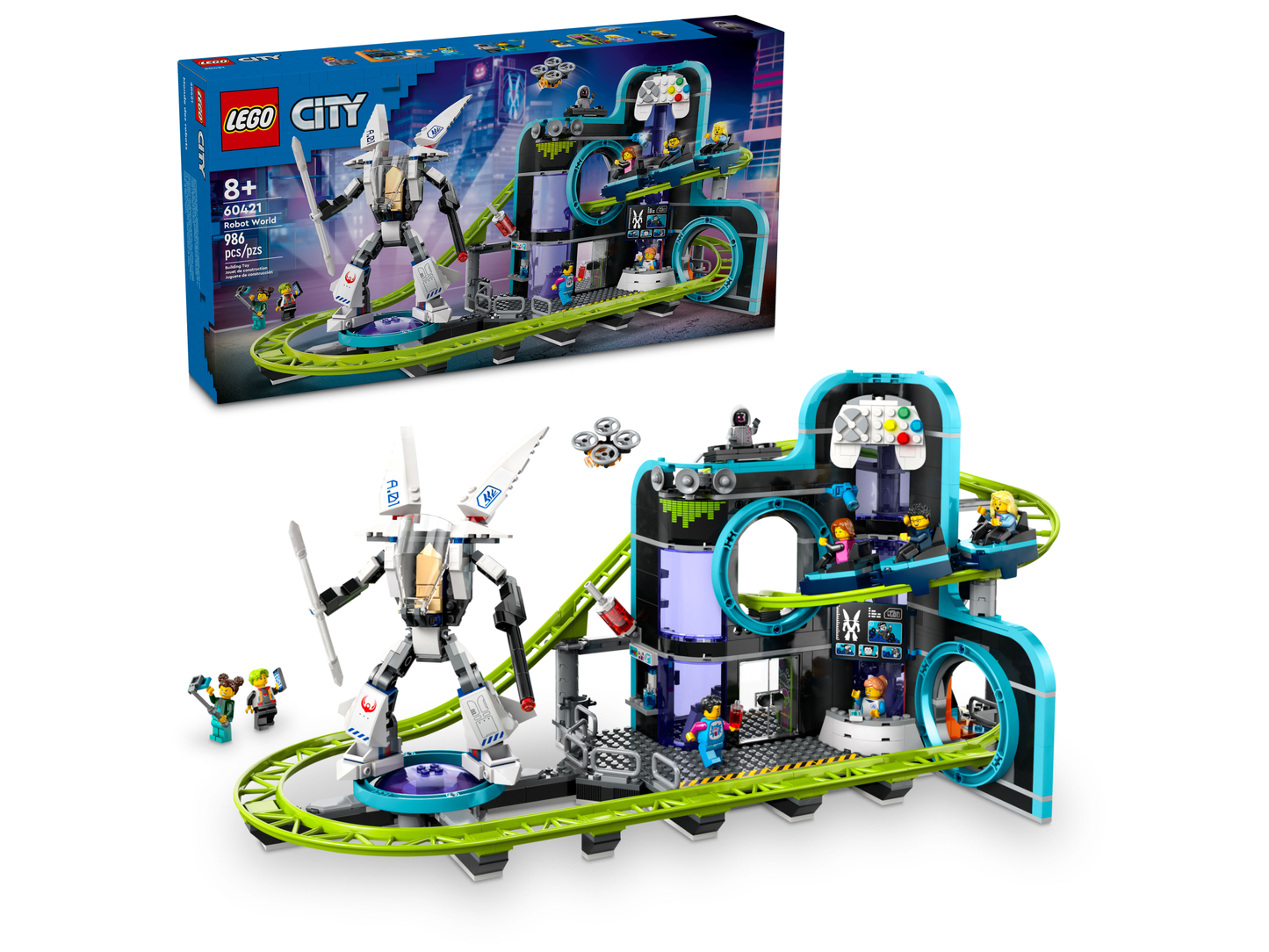 LEGO 60421 Montagne russe di Robot World