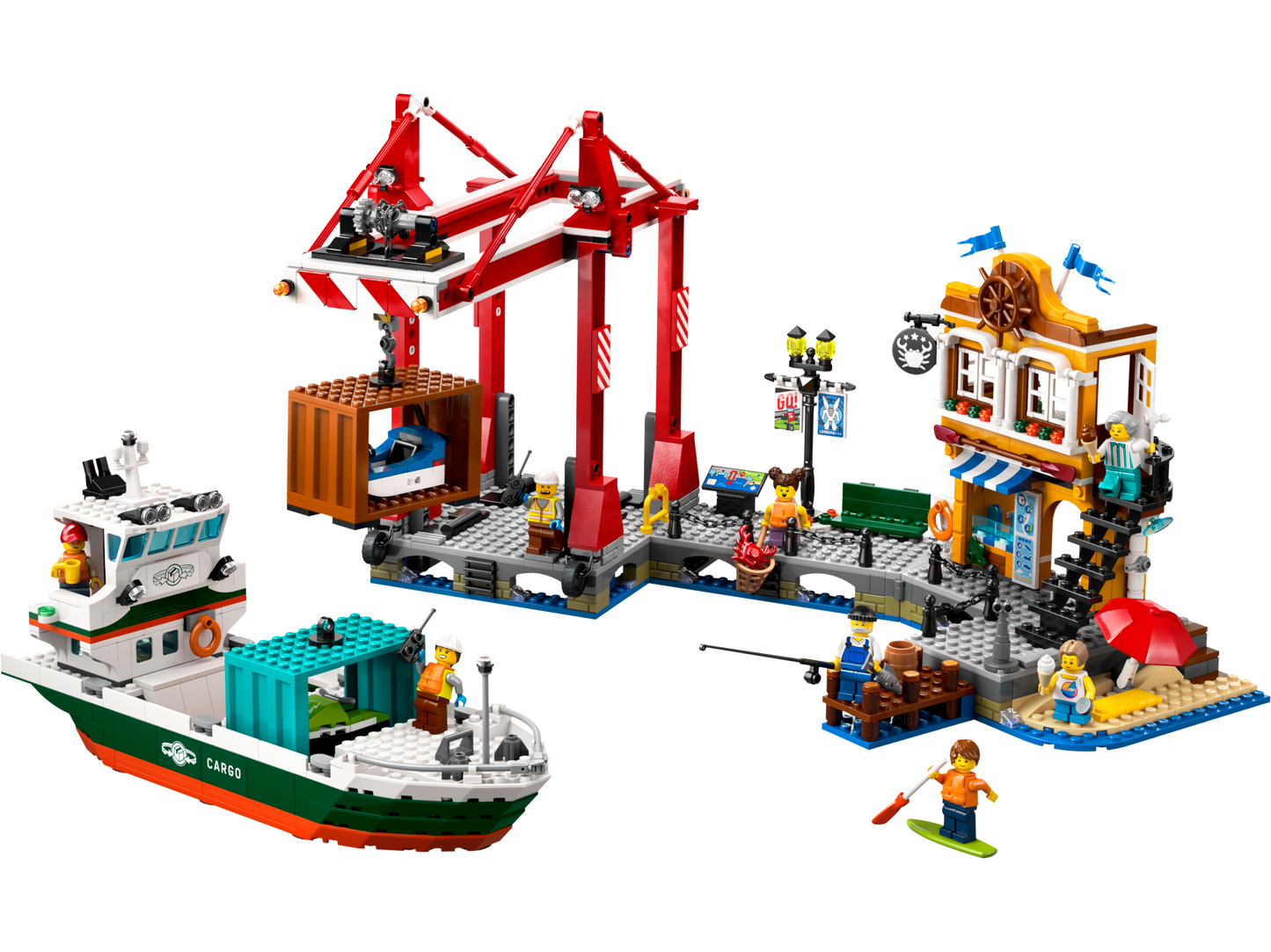 LEGO 60422 Porto e nave merci